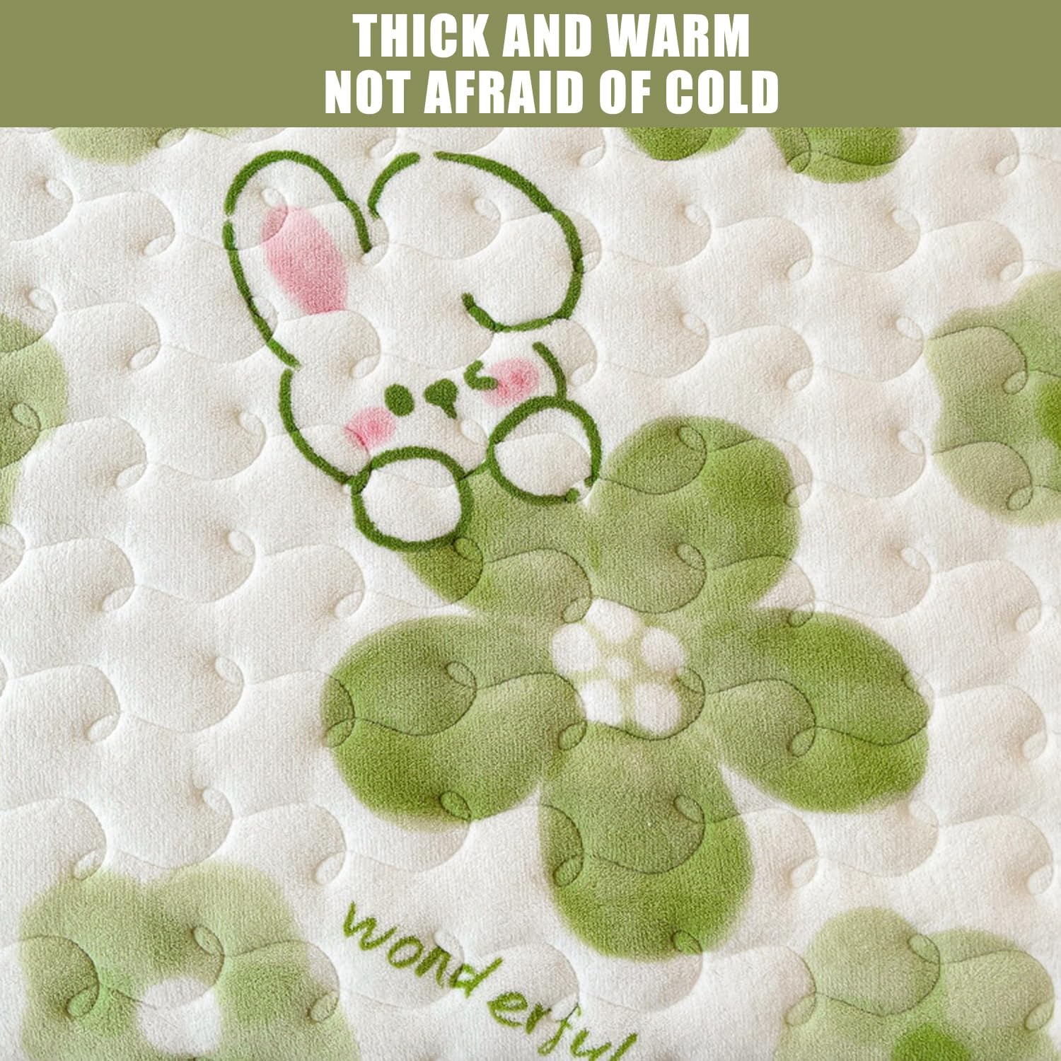 Milk Velvet Mattres Protector Queen Size Thicken Fitted Sheet Warm Mattress Cover with 12In Deep Pocket Breathable Mattress Pad Comfortable Bed Cover for Bedroom,V,120 * 200cm(Full)