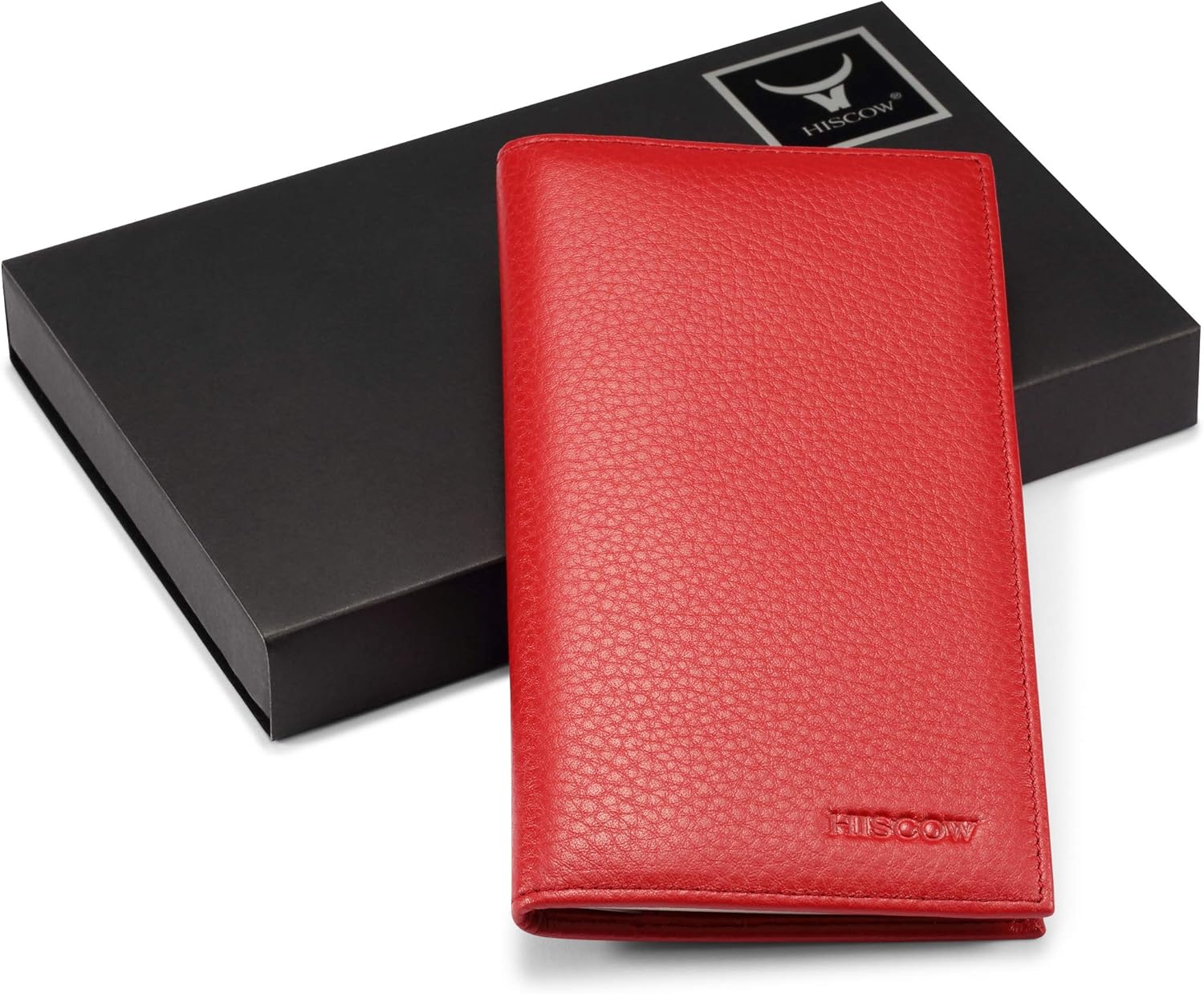 HISCOW Minimalist Checkbook Cover - Full Grain Leather - Image 7