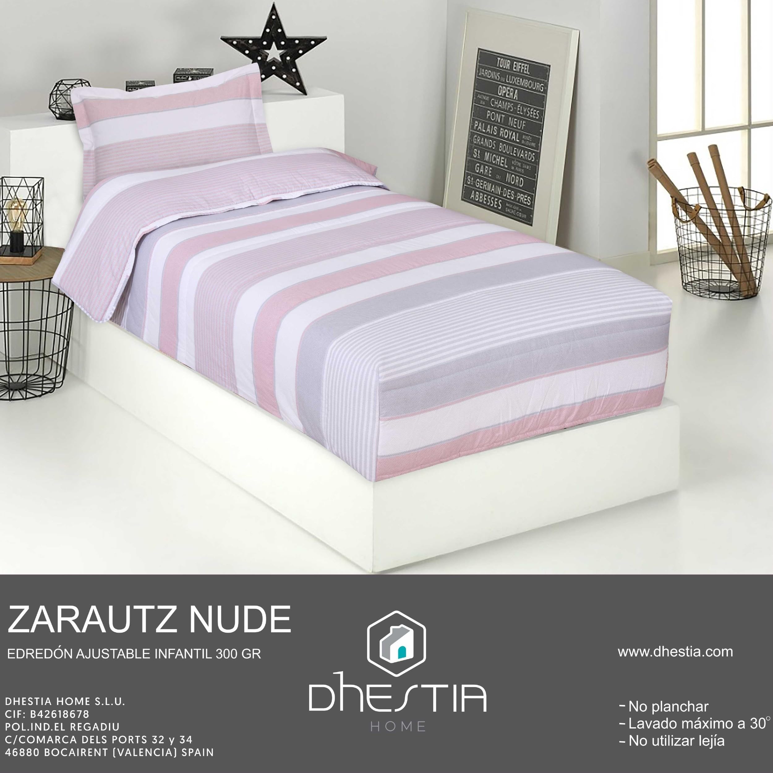 Edredón Ajustable Cama Infantil Zarautz Nude Color Nude Talla Cama 90