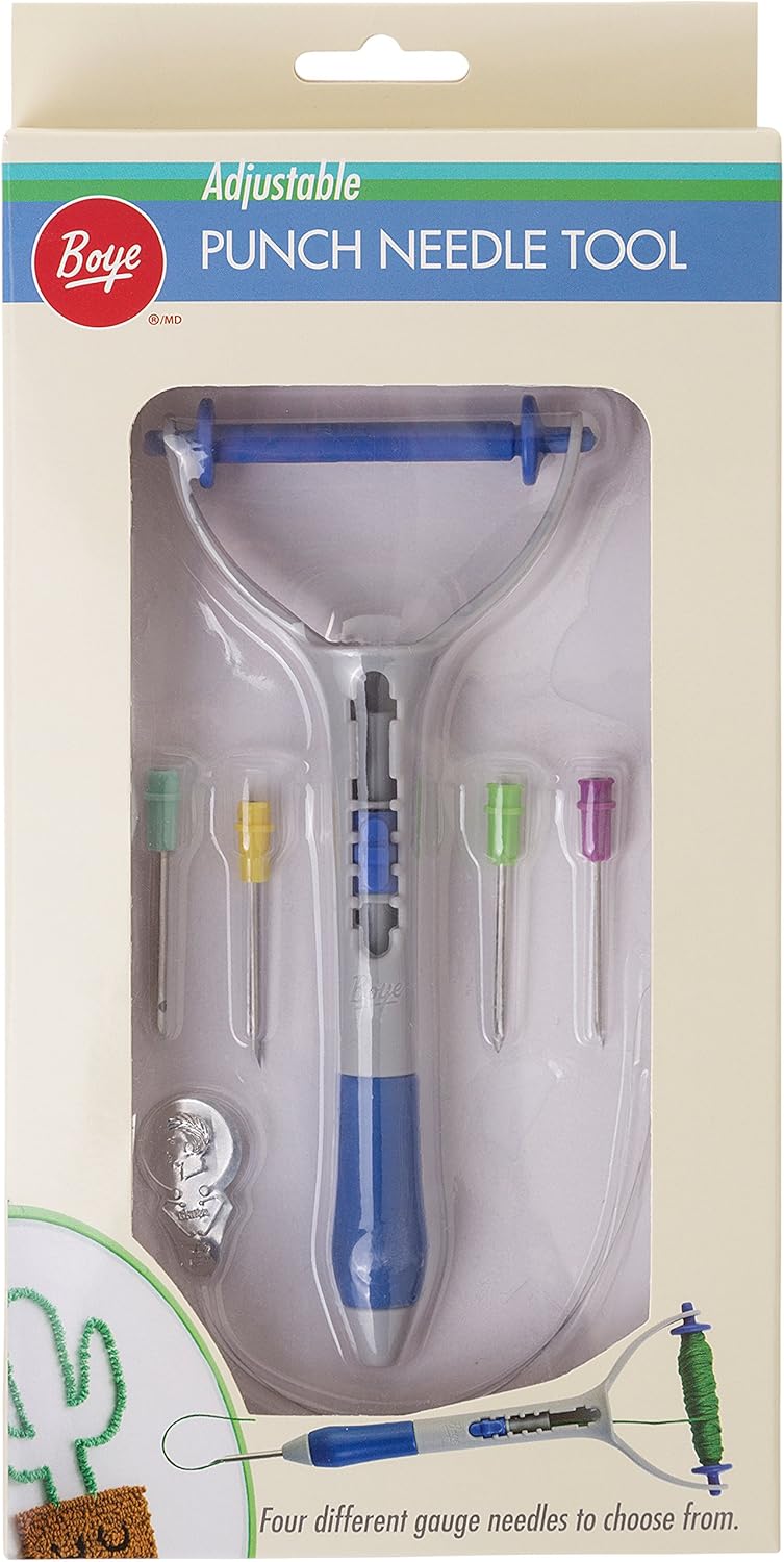 Boye Adjustable Punch Needle Embroidery Tool Arts, Crafts