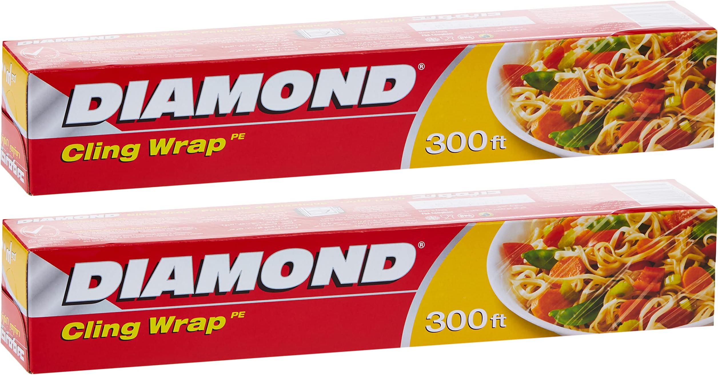 Diamond Cling Wrap 300 Ft X 2 Pack