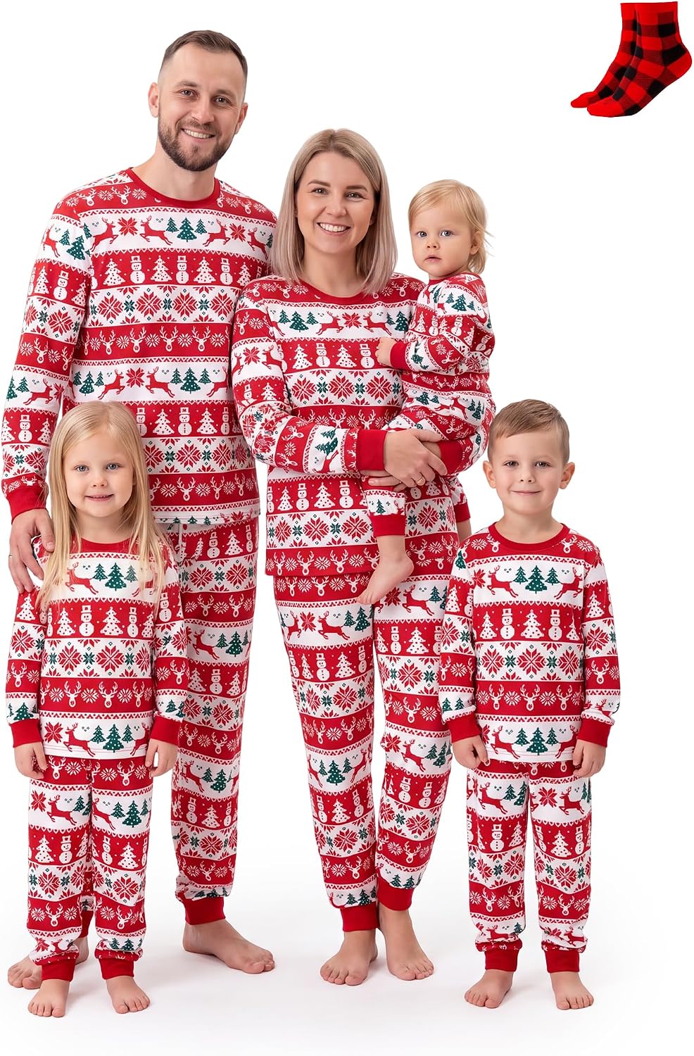 PATPAT Family Christmas Pajamas Matching Sets : Holiday Sleepwear Xmas PJS