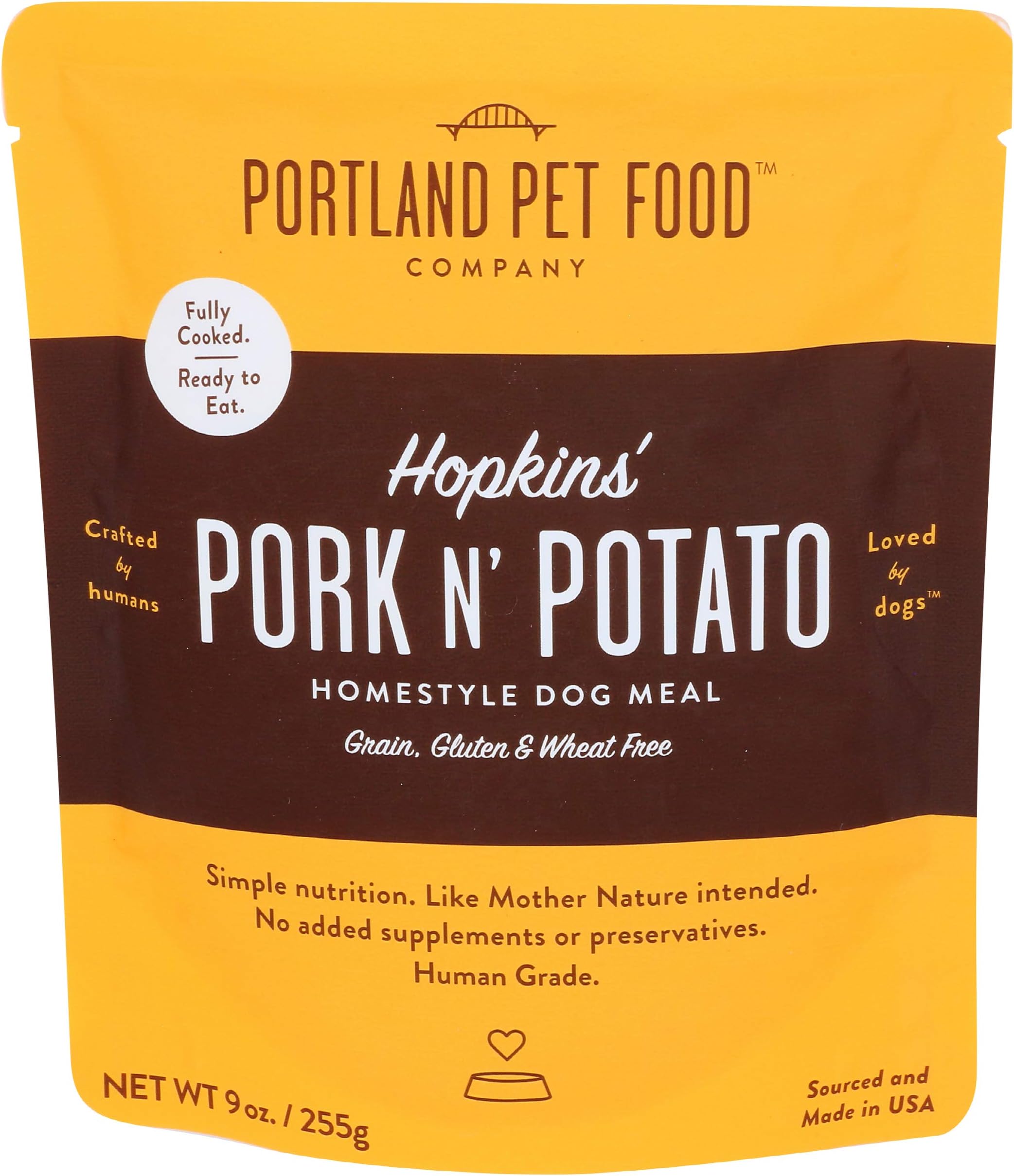 DOG MEAL HOMESTYLE HOPKINS PORK N POTATO