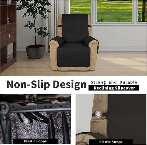 Miniatura 974 de Easy-Going - Funda reversible para sofá, resistente al agua, con varillas de espuma y correas elásticas, protector de muebles para mascotas y perros