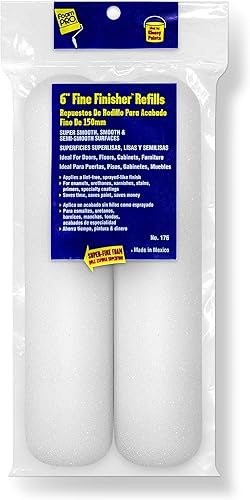 FoamPRO 163, repuesto de rodillos finos de pintura de espuma de alta densidad con acabado fino, 2 unidades, 176