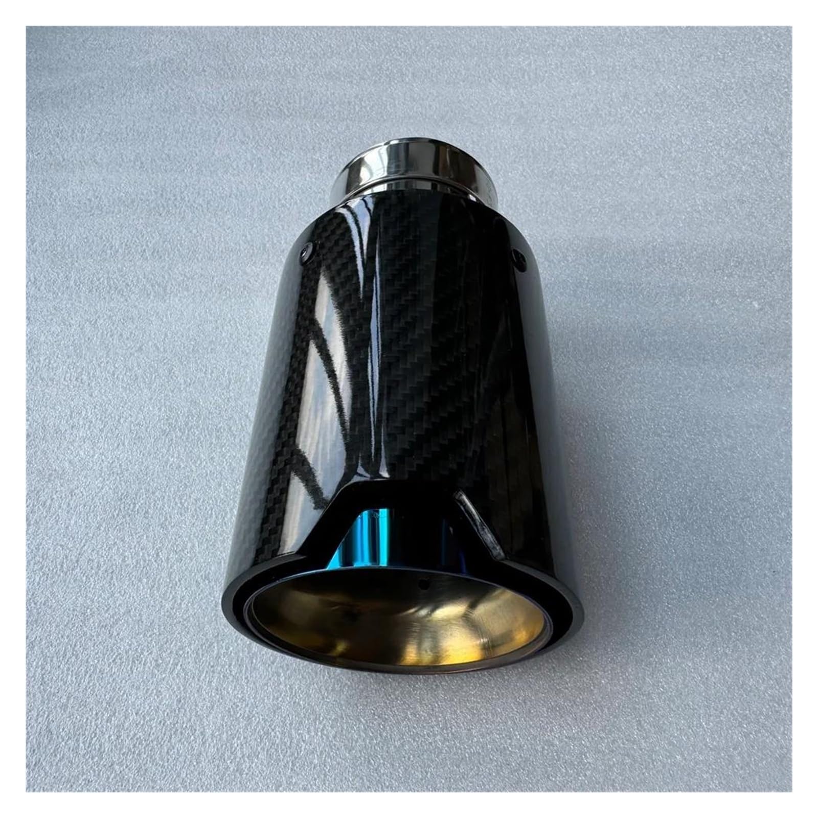 Embout d'échappement pour BMW E46 E60 E90 en inox bleu 70mm