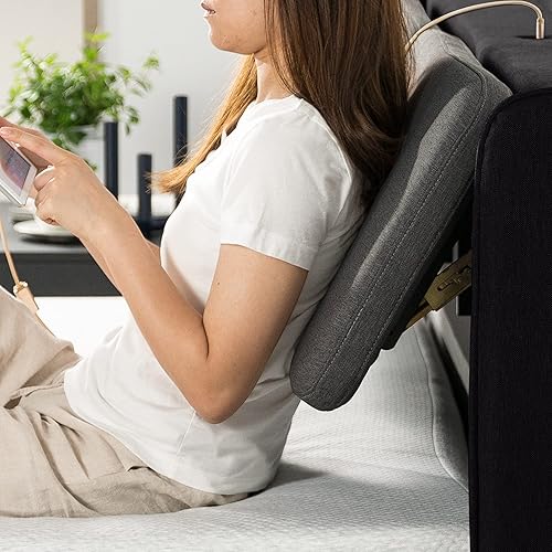 Miniatura 7 de ZINUS Avery - Cama de plataforma con cabecero reclinable y puertos USB, no necesita somier, cabecero ajustable acolchado con altura personalizable,