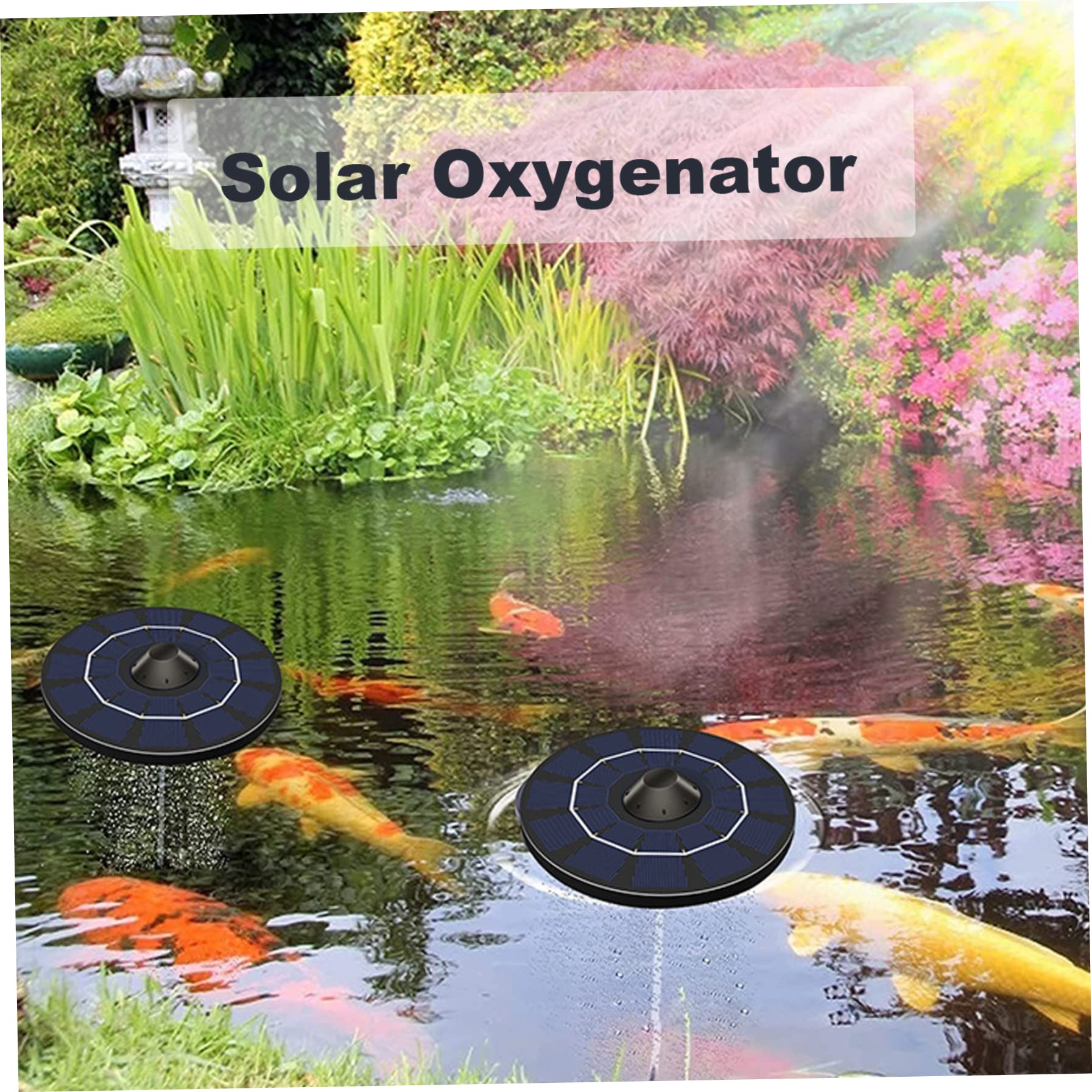 Pompa a aeratore di laghetto solare Pompa per esterni per esterni a aeratore a aeratore di pesce a aeratore ossigenatore Oxygenator Pond Pompe Ossigenatore per laghetto per il laghetto