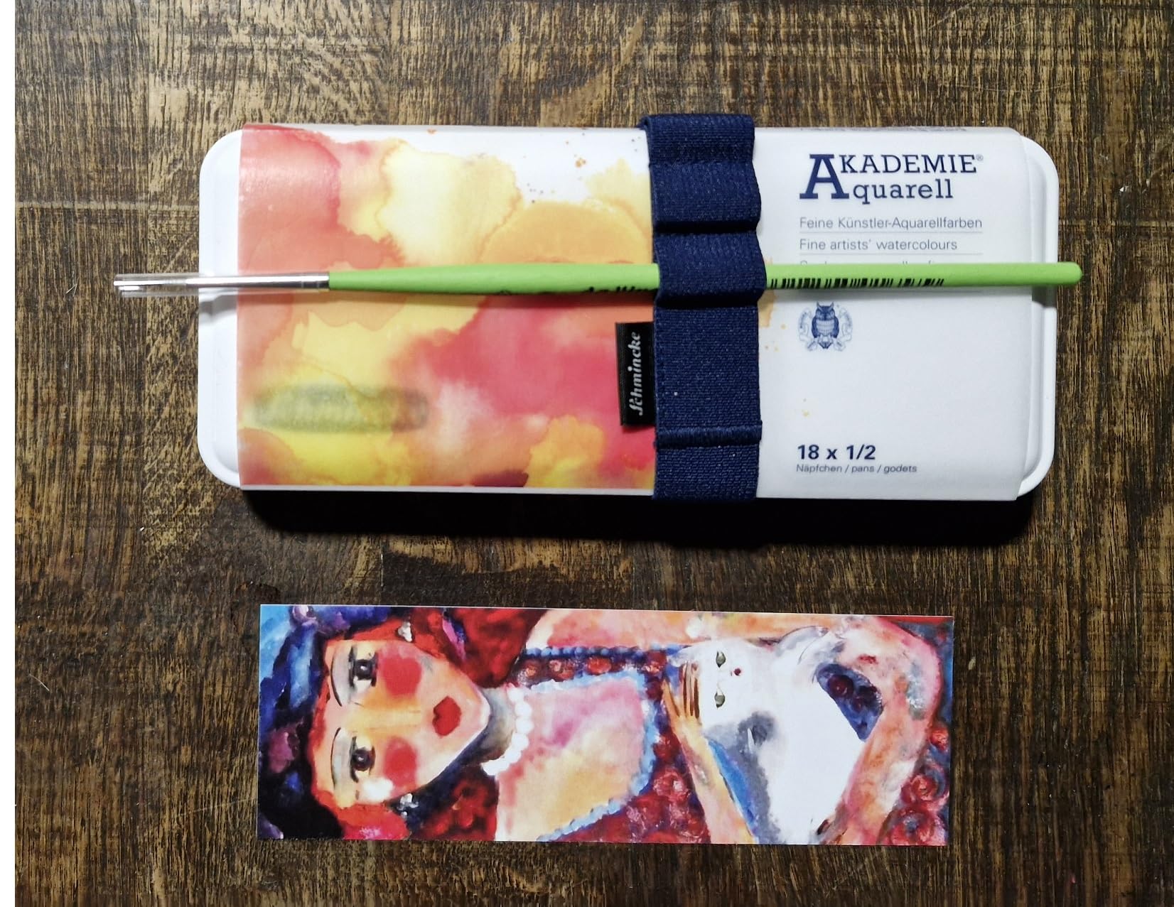 Schmincke AKADEMIE Aquarellfarben-Set, 18 halbe Näpfchen
