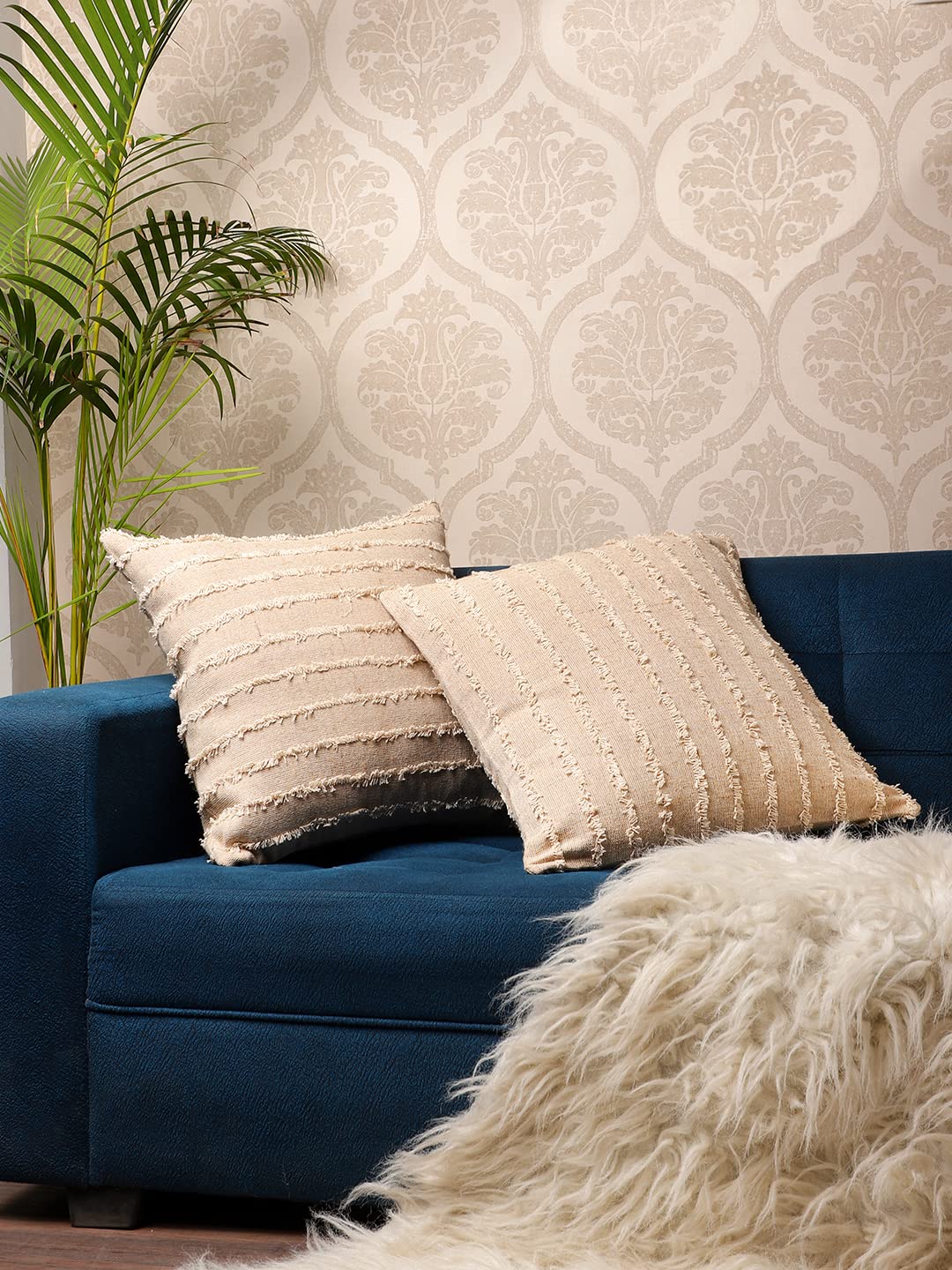 Artha Solid Color Throw Pillow Cover / Corduroy Throw Pillows / Soft Pillowase Lumbar Cushions, Cushion Cover Home Gift