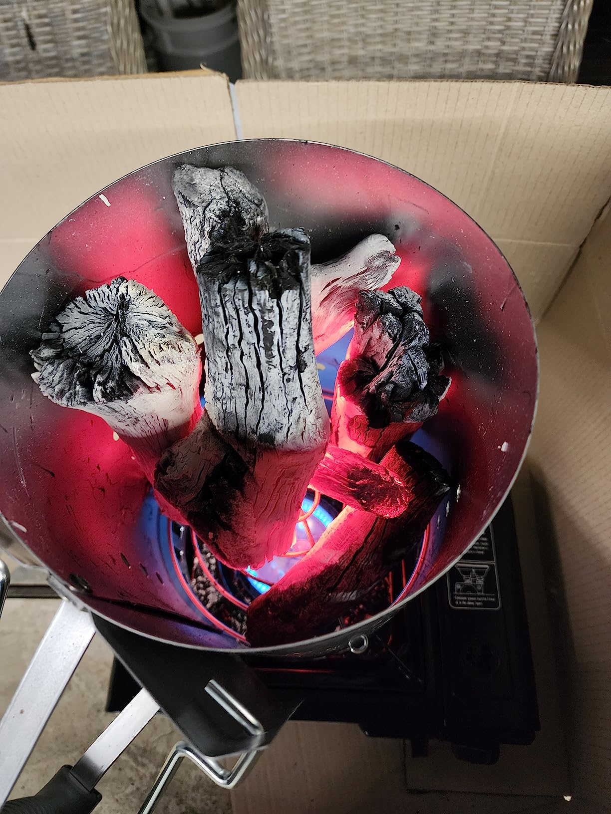 er Rapidfire Chimney Starter for Charcoal Grills & Barbecues