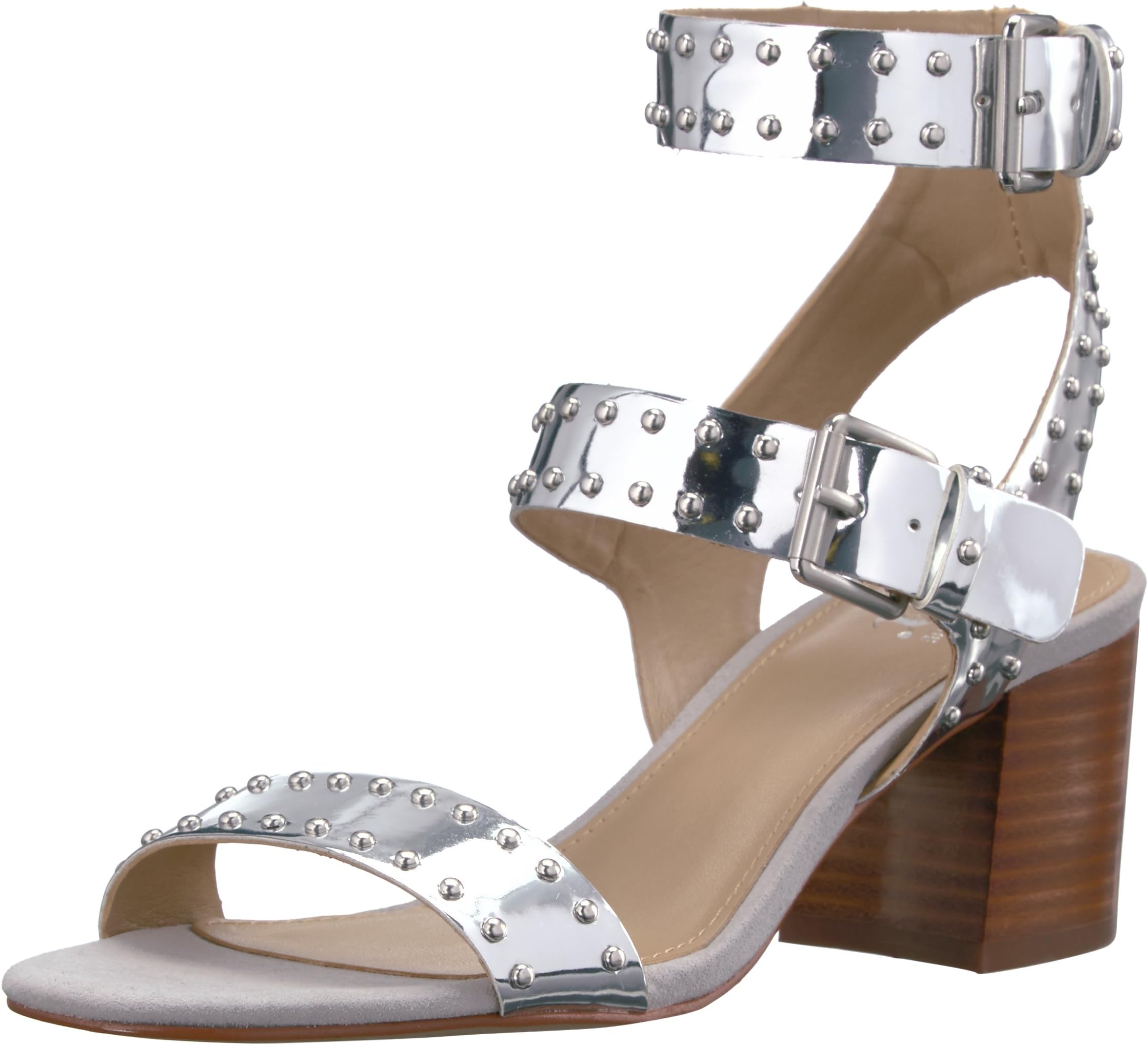 Amazon Brand - The Fix Women's Bond Studded Block Heel Dress Sandal