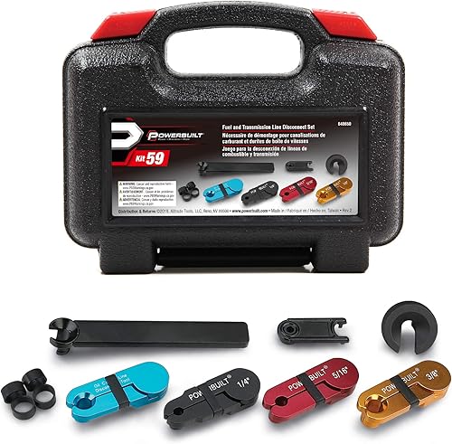 Miniatura 3 de Powerbuilt Kit de desconexión de línea de transmisión y combustible de 11 piezas, juego de herramientas de desconexión rápida para sistemas de