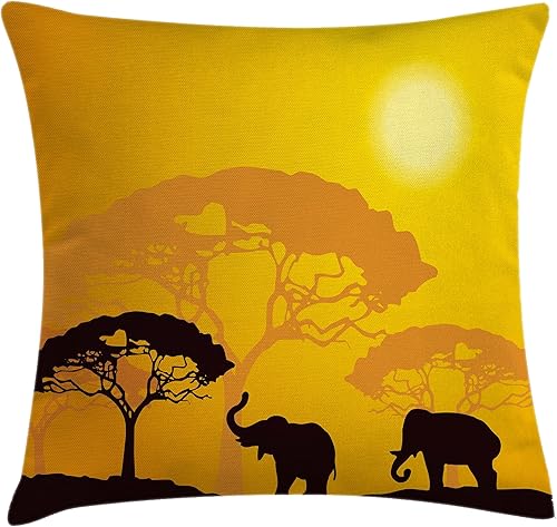 Miniatura 10 de Ambesonne Funda de cojín de fútbol, salpicaduras de colores en todas las pelotas de fútbol puntuación del campeonato de la Copa del Mundo Atlético,