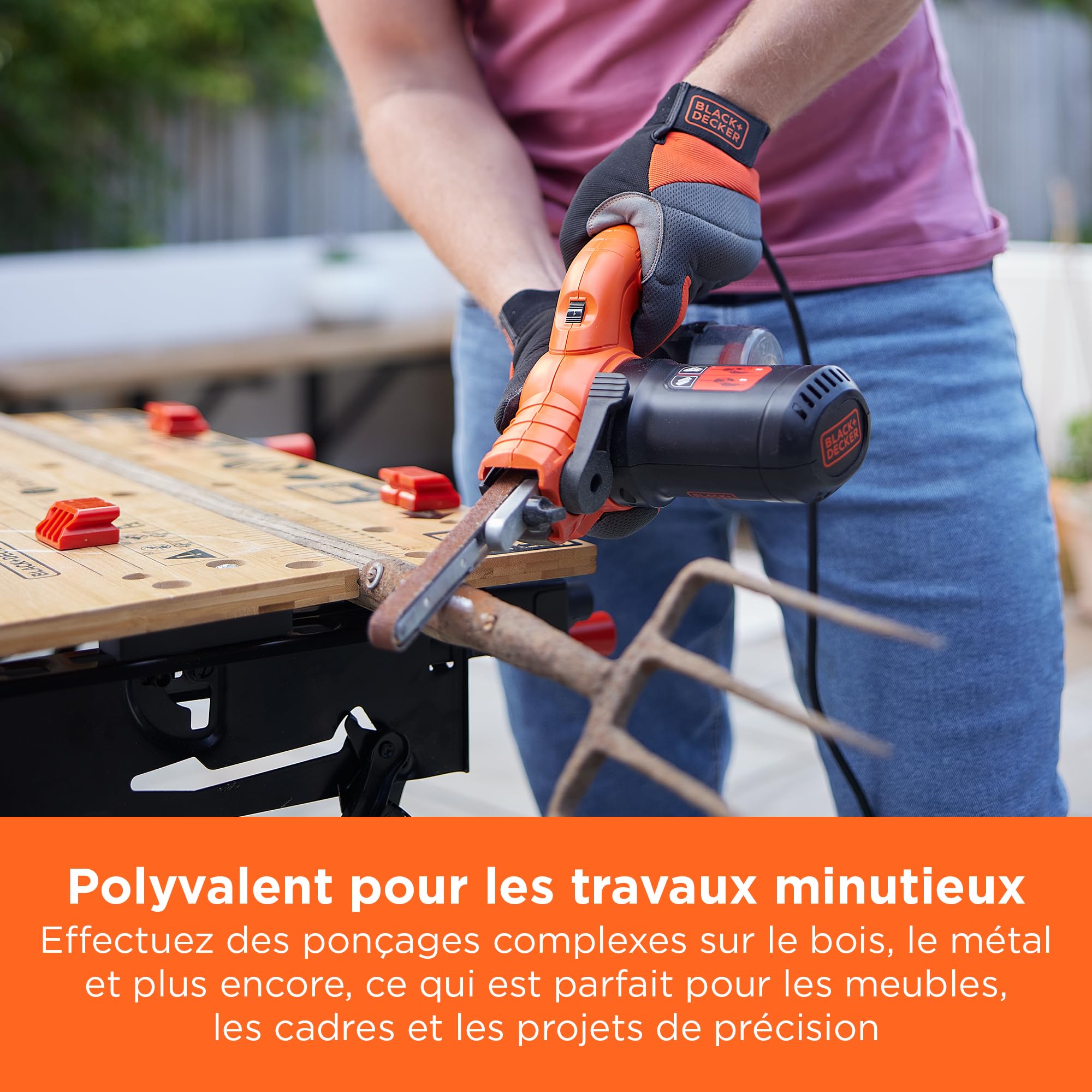 BLACK+DECKER Lime électrique action cyclonique 350 W, KA900E-QS
