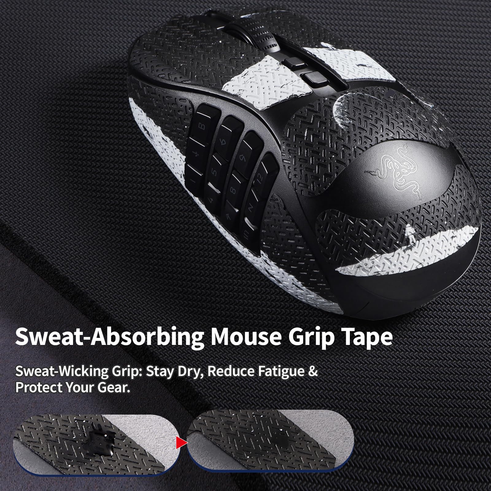 新品未開封 Razer Naga V2 Pro グリップテープ付属 Amazon.co.jp: immoenuc マウスグリップテープステッカー Razer Naga