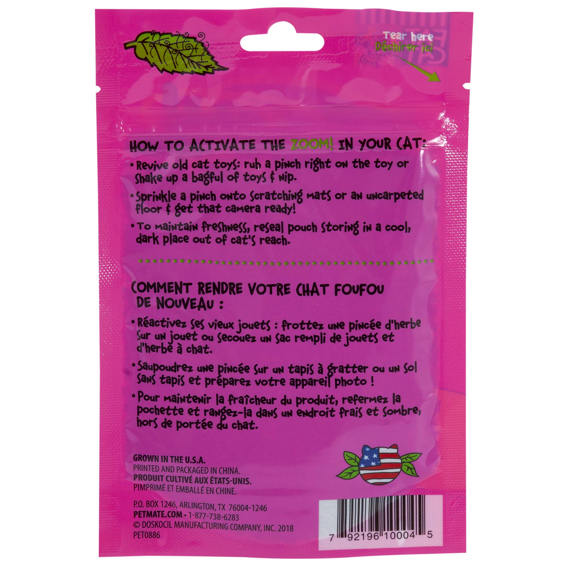 Colorado Kitty Pot Kickin' Back Canine Nip Organic Catnip, 3.5x5