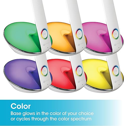 Miniatura 8 de OttLite Lámpara de escritorio LED con base que cambia de color y USB