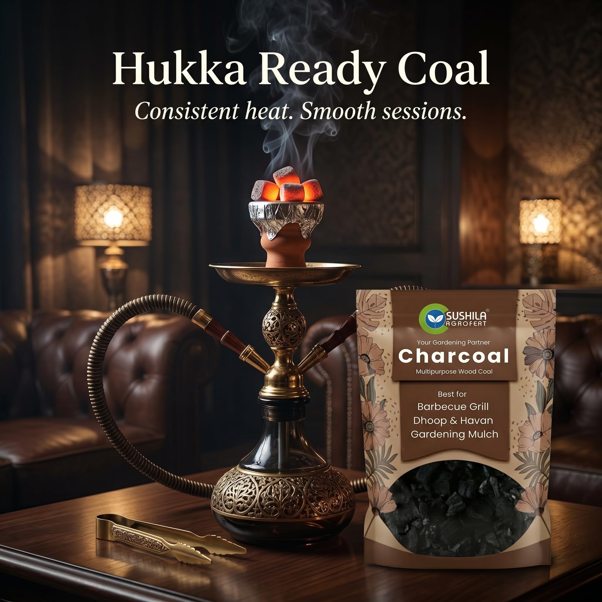 Natural Wood Charcoal 1KG - BBQ, Gardening & More -8 Natural Wood Charcoal 1KG - BBQ, Gardening & More -8