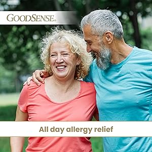 GoodSense All Day Allergy, Cetirizine Hydrochloride Tablets, 10 mg, Antihistamine, 45 Count