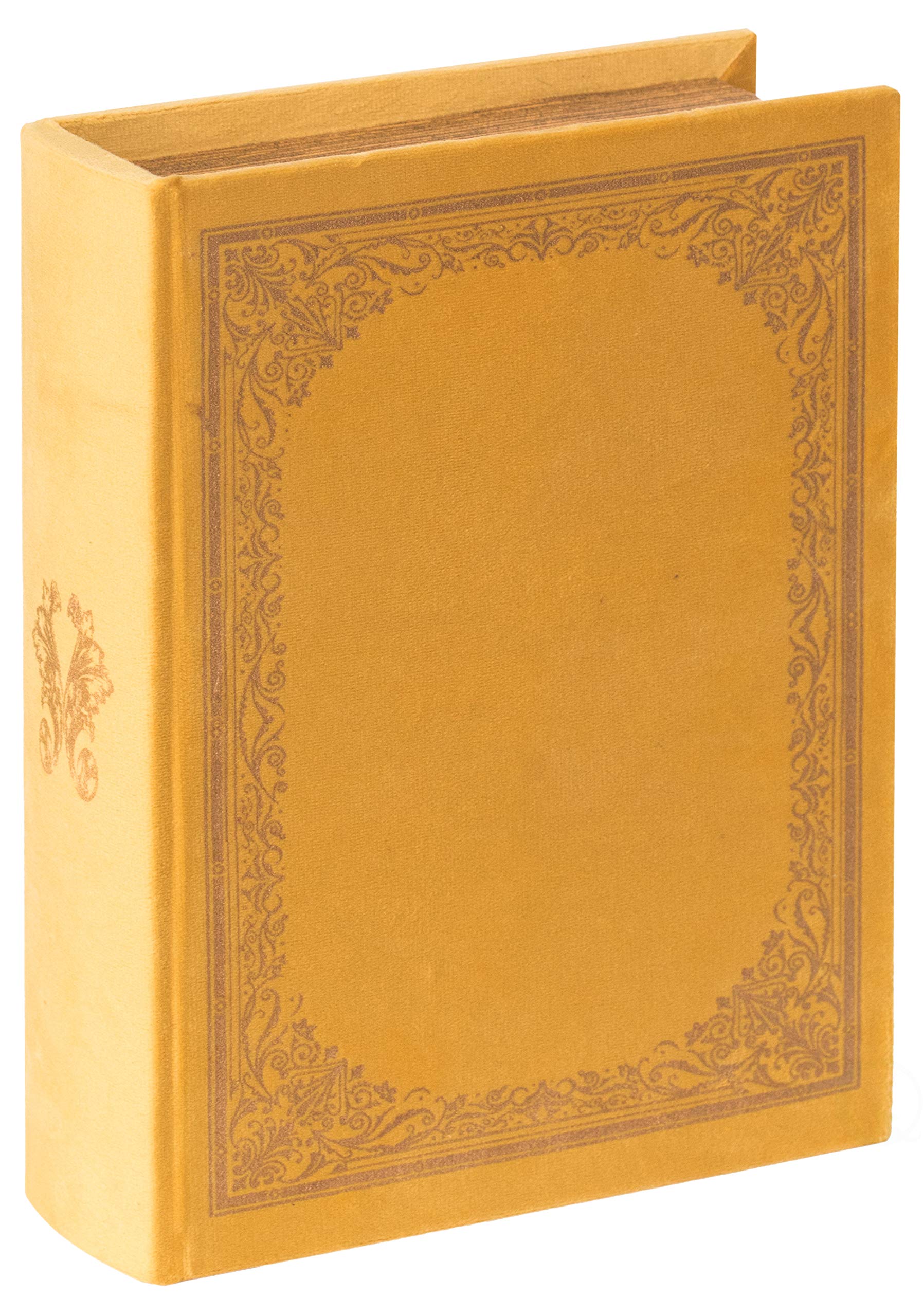 Amazon｜装飾ヴィンテージブック型小物入れ - イエロー｜収納ケース