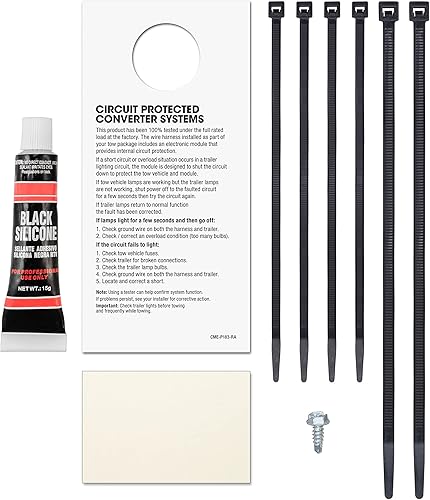 Miniatura 6 de CURT 56185 Arnés de cableado de remolque personalizado de 4 pines para el lado del vehículo, se adapta a Nissan Versa Sedan seleccionados sin luces