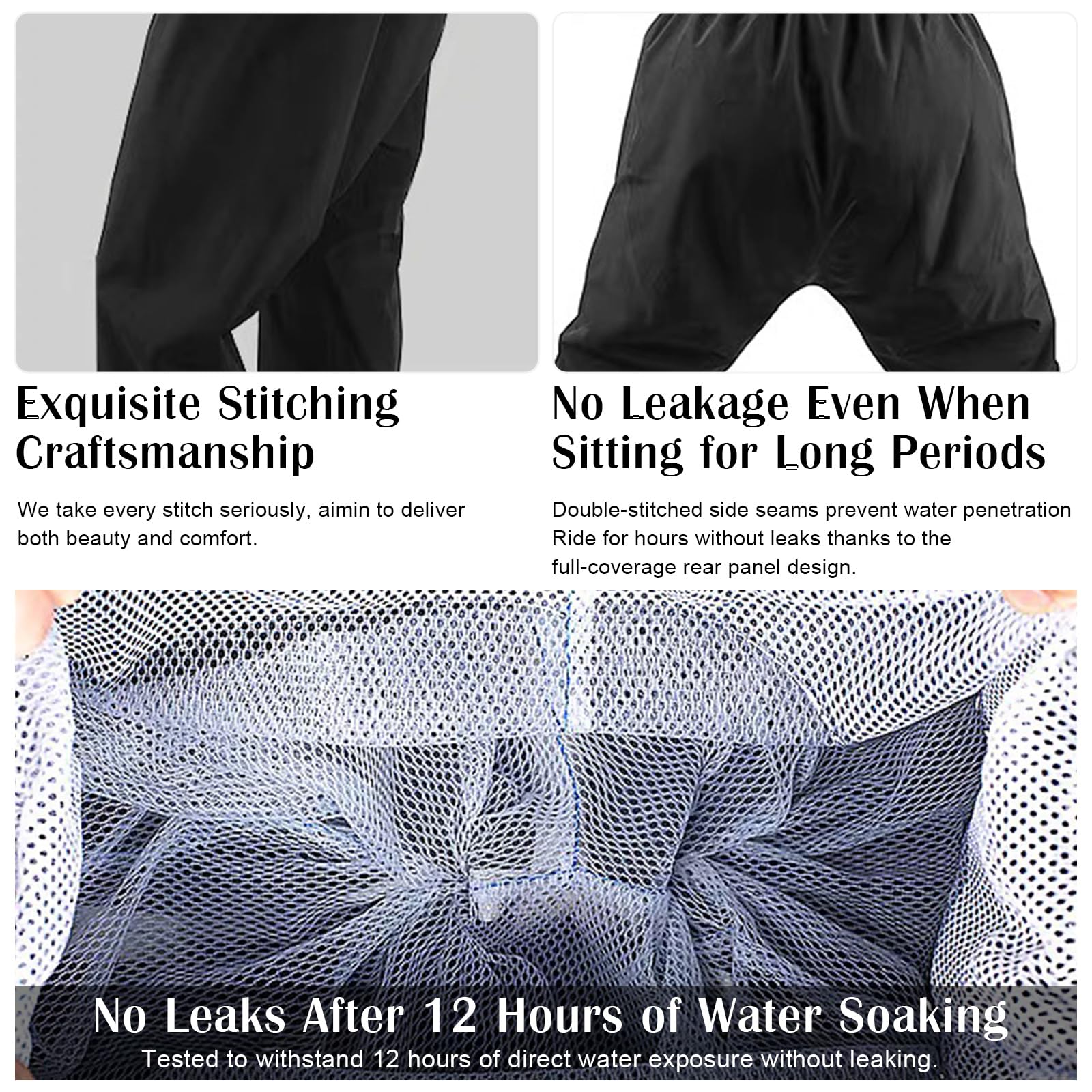 Mayoii Pantalon imperméable léger et respirant pour femme avec taille réglable