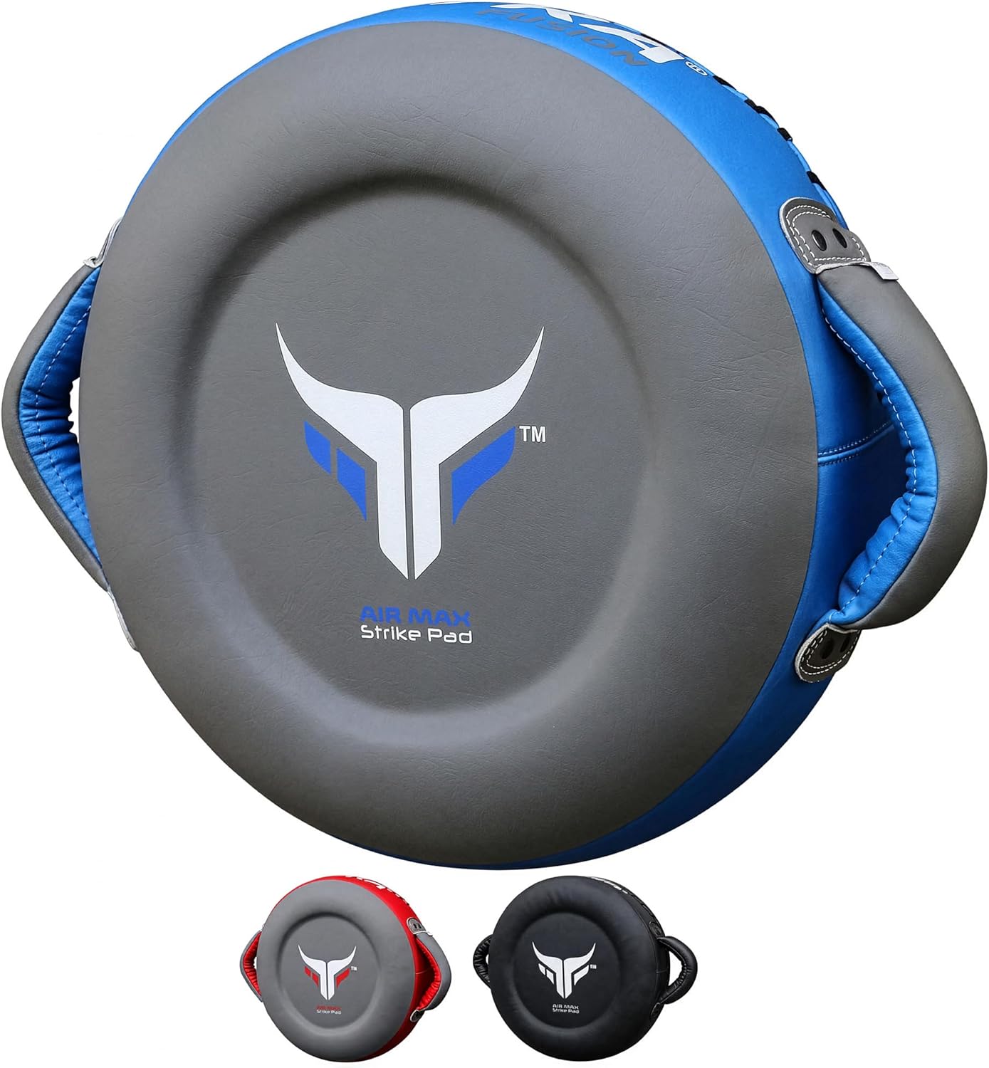 Mytra Fusion Boxing Round Pad Kickboxing Coach Training Punching Focus Mitts for Martial Arts, MMA & Muay Thai, Strike Boxing Focus Pads for Speed, Focus & Accuracy