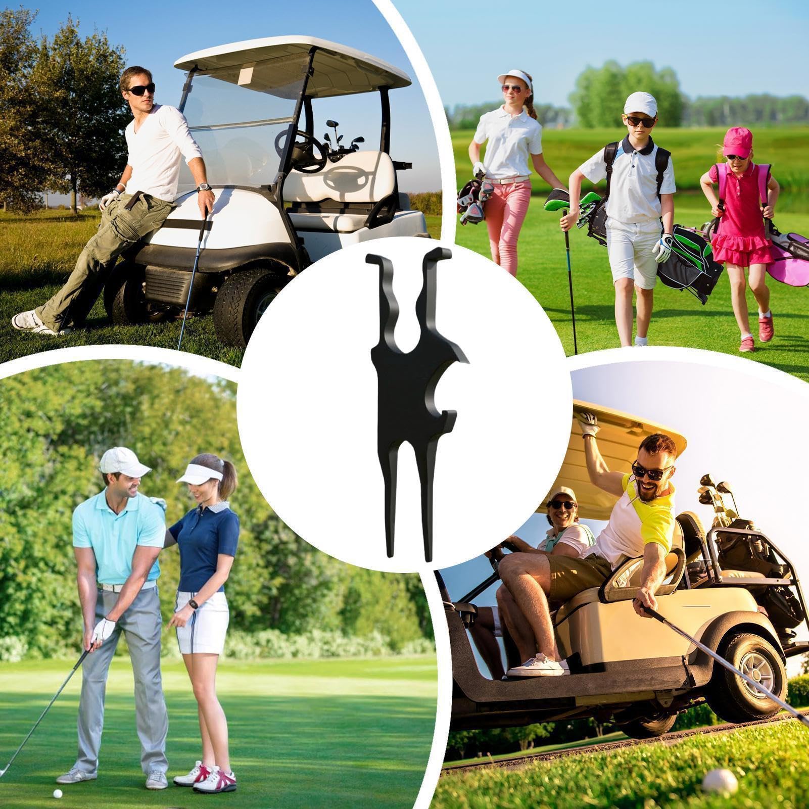 Outil de divot de golf, outil de golf Gimme, fusil de chasse à bière et outil de divot, 2 en 1 Golf E ssential, marqueur de balle magnétique inclus, 10,2 x 3,8 x 0,6 cm, pour jeux de plein