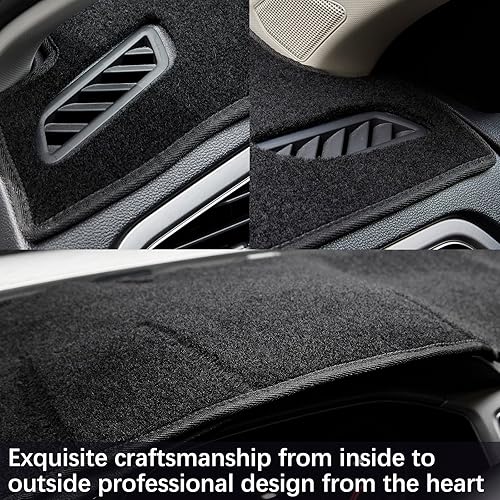 Miniatura 4 de Tapete para salpicadero compatible con Dodge Ram 1500 03-05 05 Dodge Ram 2500 3500 (negro)