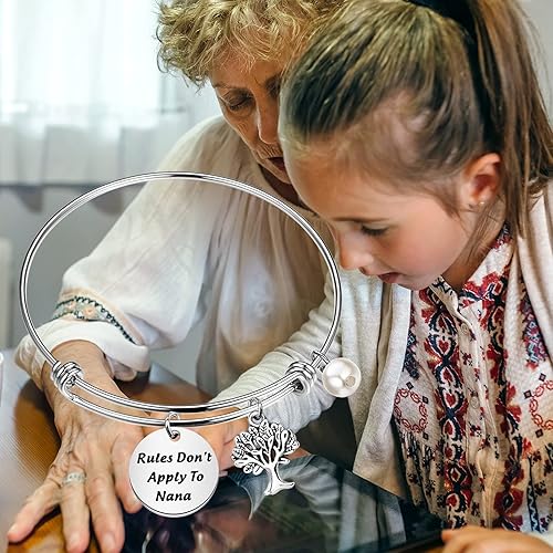 Miniatura 6 de Nana Jewelry - Pulsera de regalo para abuela Nana, diseño de abuelas, abuelas, abuelas, Mimi