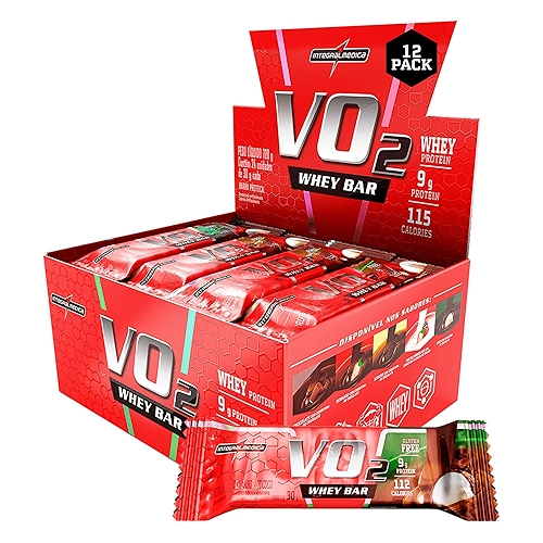 Barra Proteica VO2 Côco Display 12 Unidades 30g – Nutrição e Praticidade – Integralmedica Barra Proteica VO2 Côco Display 12 Unidades 30g – Nutrição e Praticidade – Integralmedica