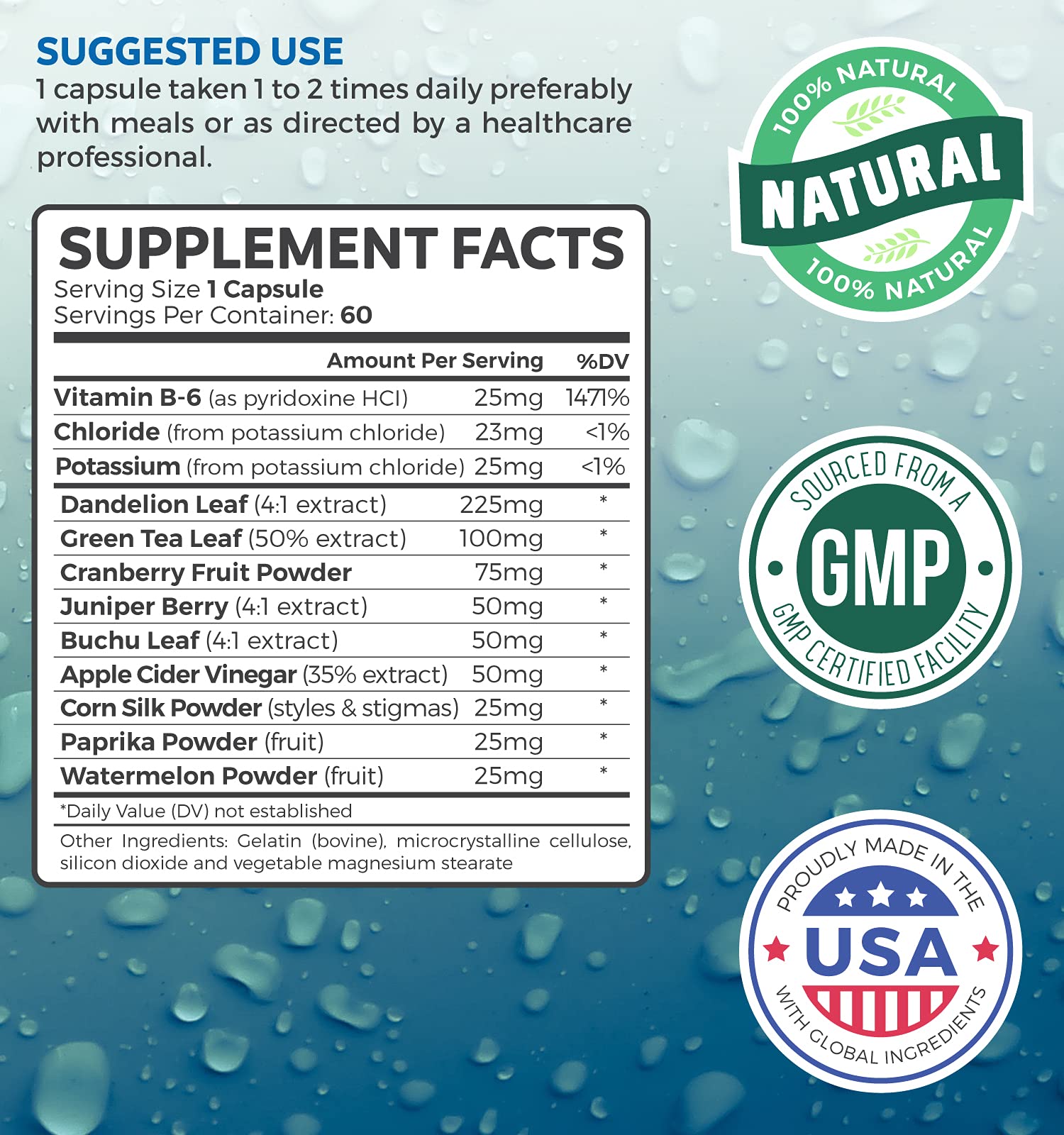 Water Pills Natural Diuretic Helps Relieve Bloating, Swelling