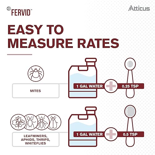 Miniatura 5 de InsecticidaMiticida Fervid (32 oz) por Atticus - Comparar con Avid - Abamectina 2.0%
