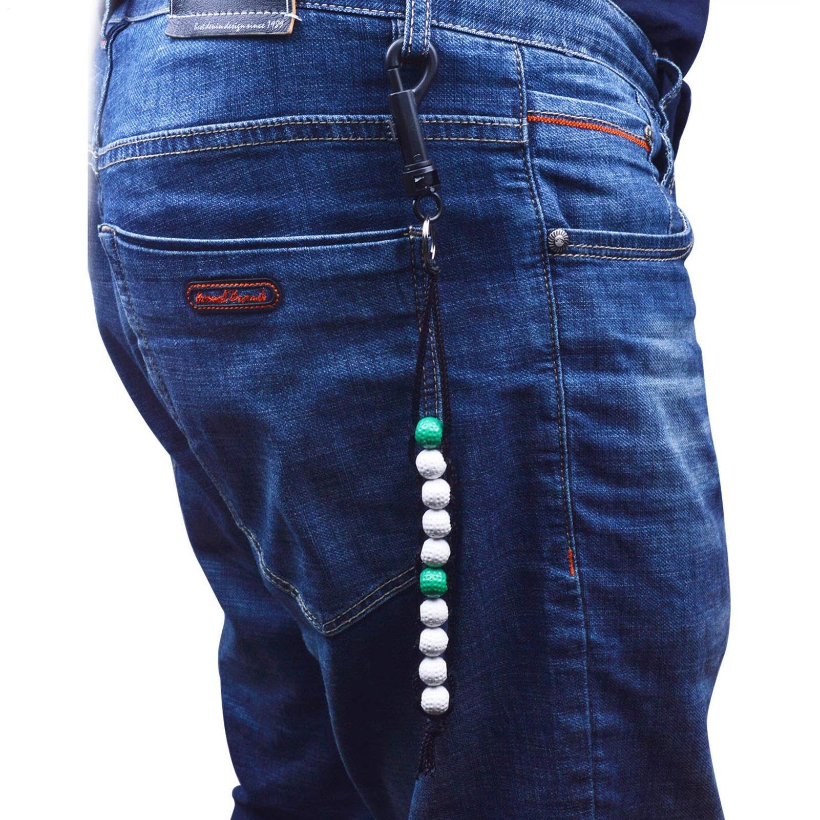 Contador De Golpe De Golf Cuentas Pulseras Oro Ligero Duraderas Accesorios