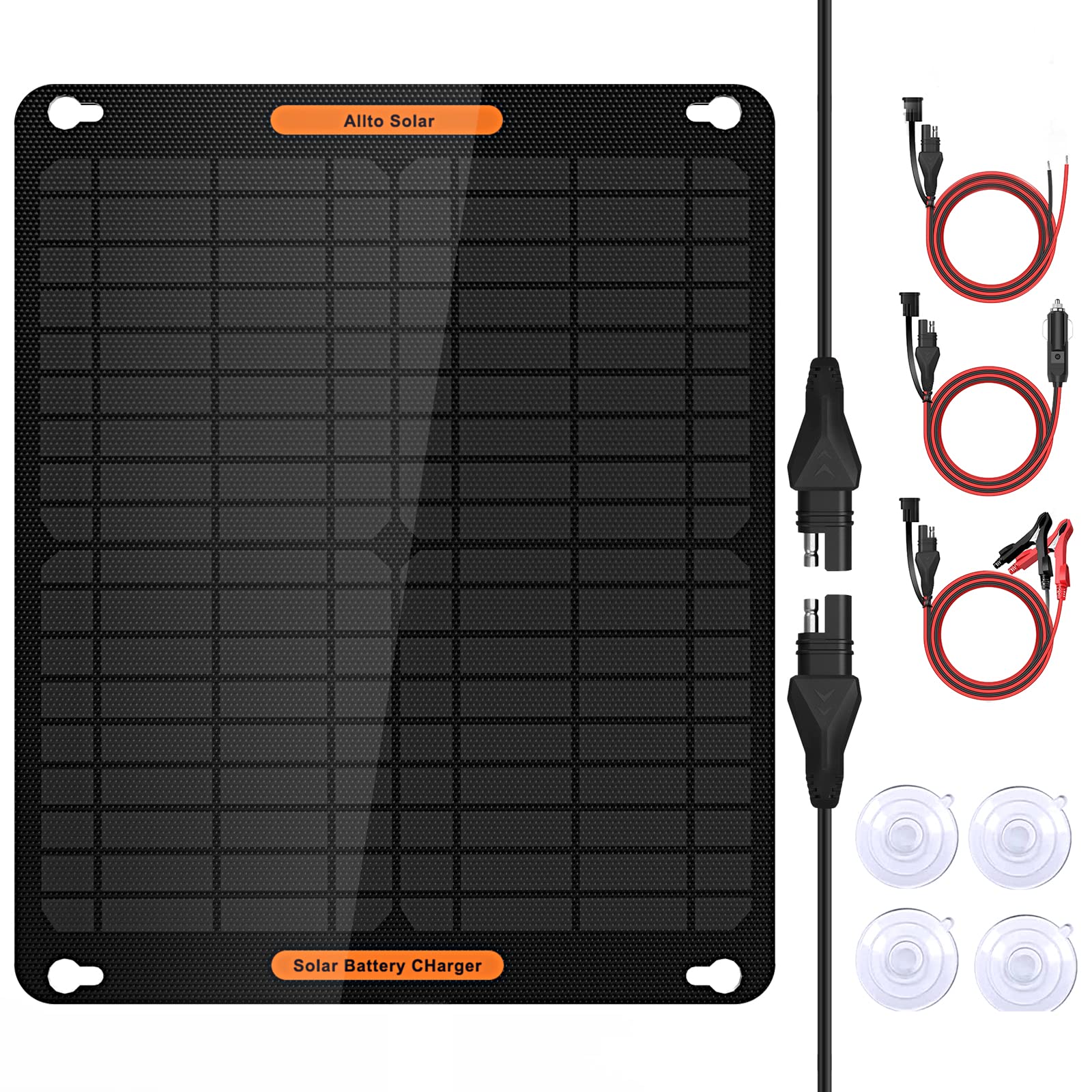 Buy Allto Solar 20W 12V Solar Trickle Charger & Maintainer Pro, 12 Volt