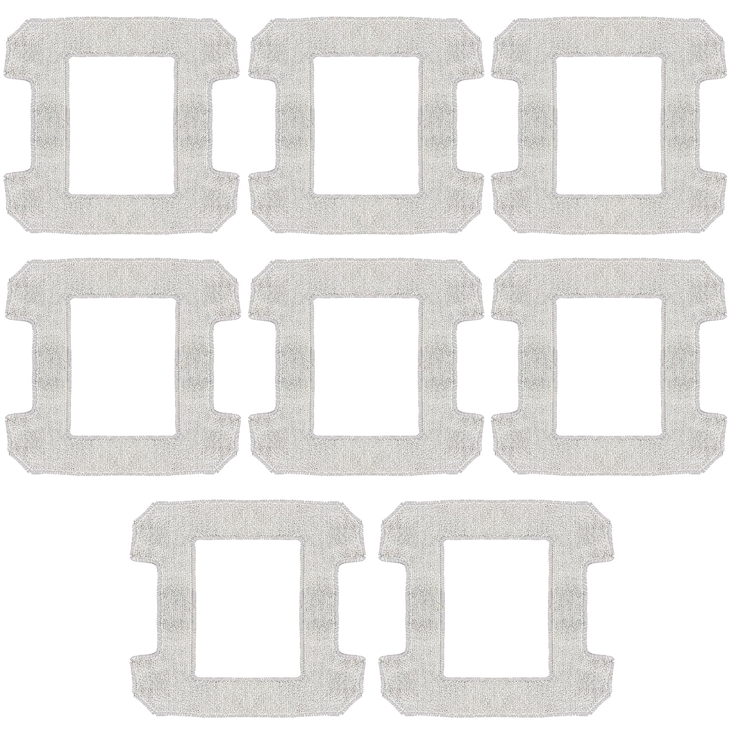HUAREW 8 Pack Cleaning Rag for Ecovacs Winbot W2 Omni, W1, W1 Pro Window Vacuum Cleaner Robot, Washable and Reusable Mop Cloth Pad Accessories