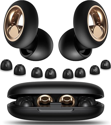 Tapones para los oídos para cancelación de ruido para dormir, tapones suaves de 45 dB para concierto, tapones reutilizables para reducción de ruido