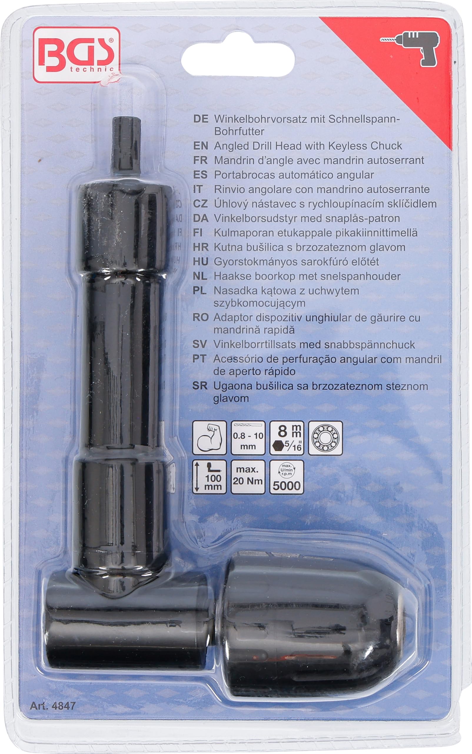 BGS 4847 | Portabrocas automático angular