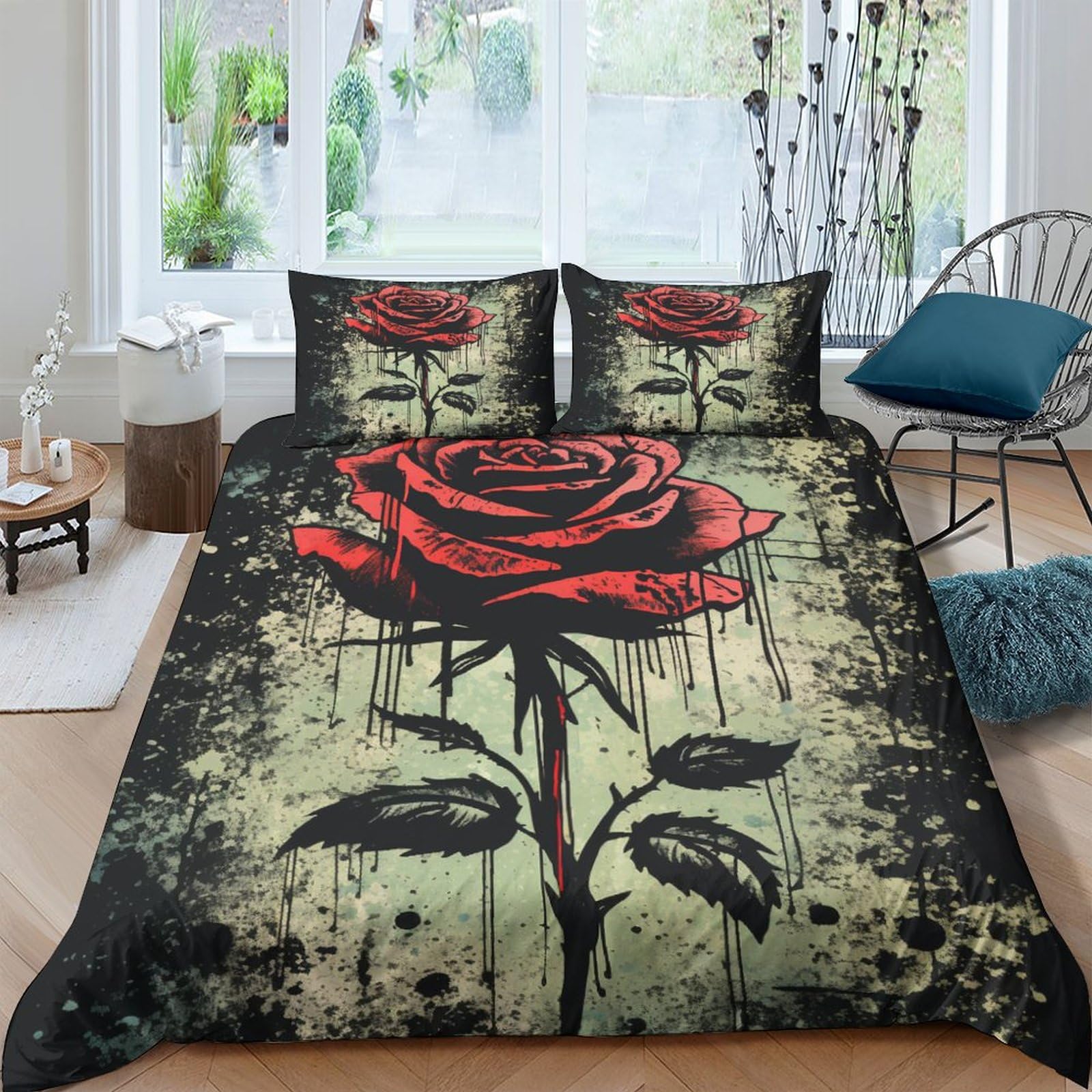 Housse de couette pour adultes et enfants style vieilli 3D 200x200cm
