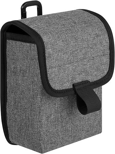 Xxerciz Funda para telémetro de golf, bolsa de transporte de nailon, bolsa de cintura, buscador de rango con mosquetón, buscador de telémetro láser