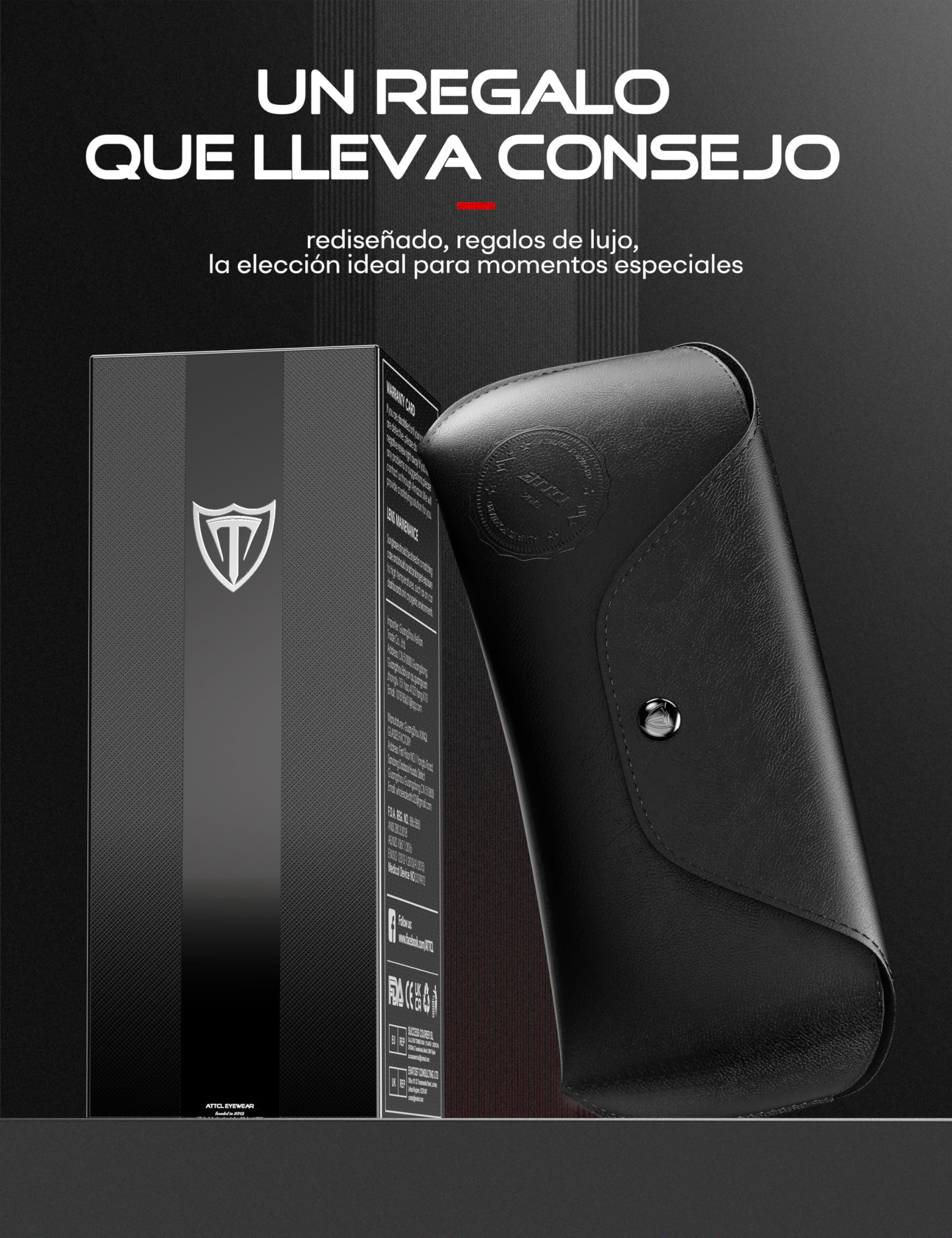 ATTCL Gafas de Sol Hombre Polarizadas: Protección UV400 Ligero Bastidor AL-MG Lentes Espejadas Conducir Senderismo Viajes