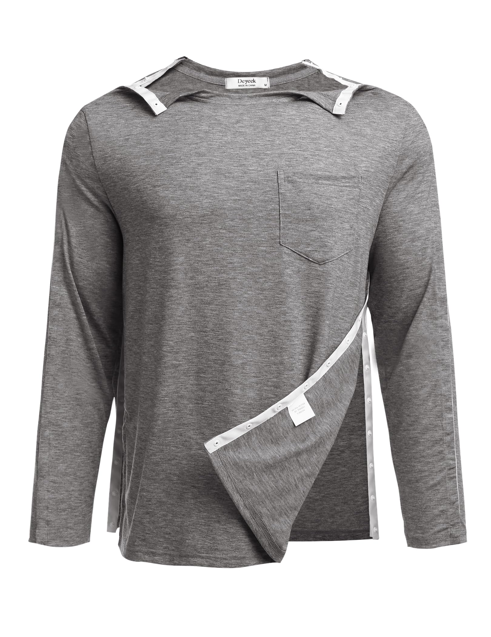 Deyeek Men's Post Shoulder Surgery Recovery Shirt