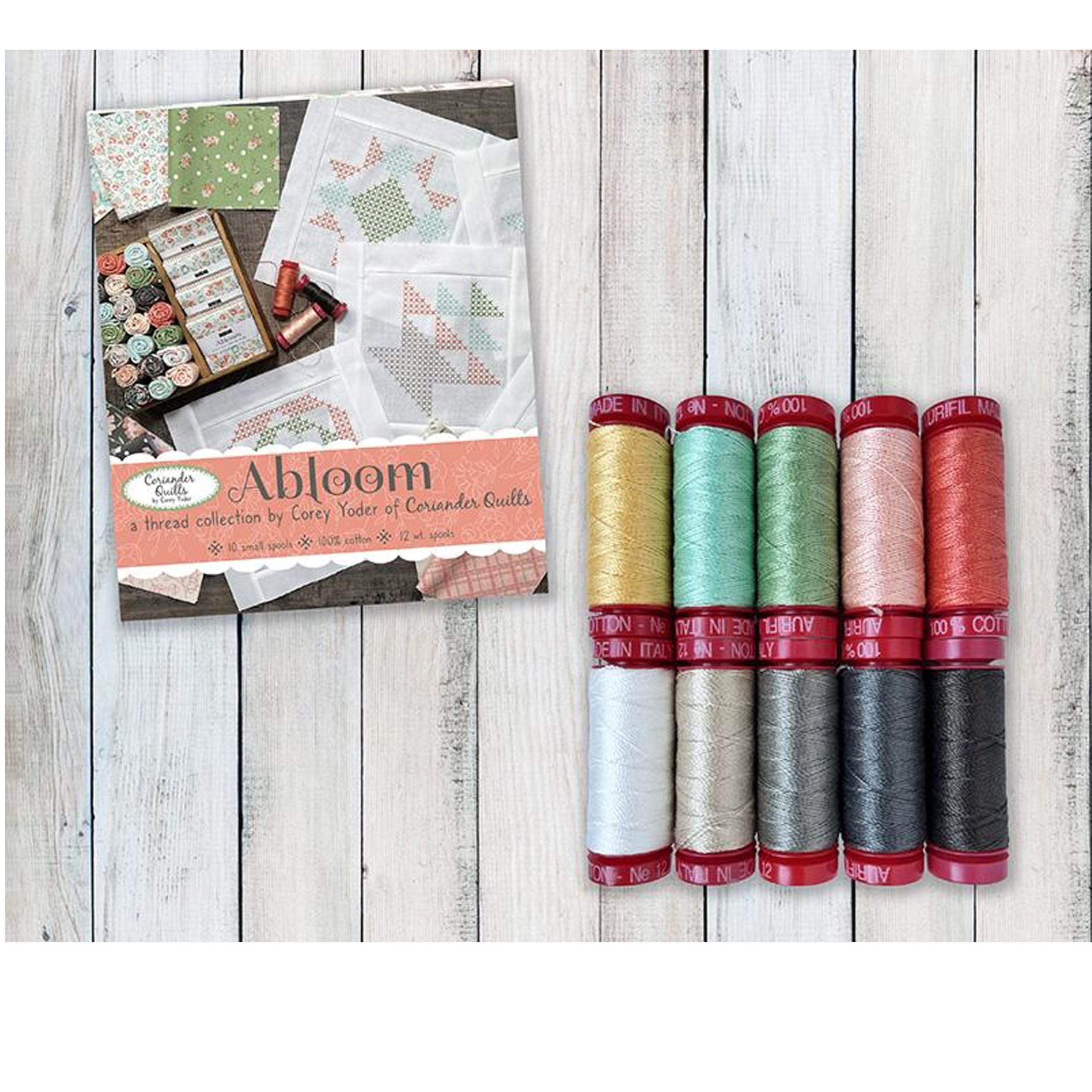 Fil 100% coton égyptien Abloom par Corey Yoder pour broderie haut de gamme