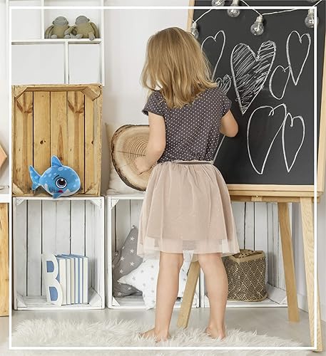 Miniatura 5 de DolliBu Juguete de peluche de tiburón azul, para niños y adultos, regalos de abrazo de tiburón abrazable, lindos animales de peluche para niños