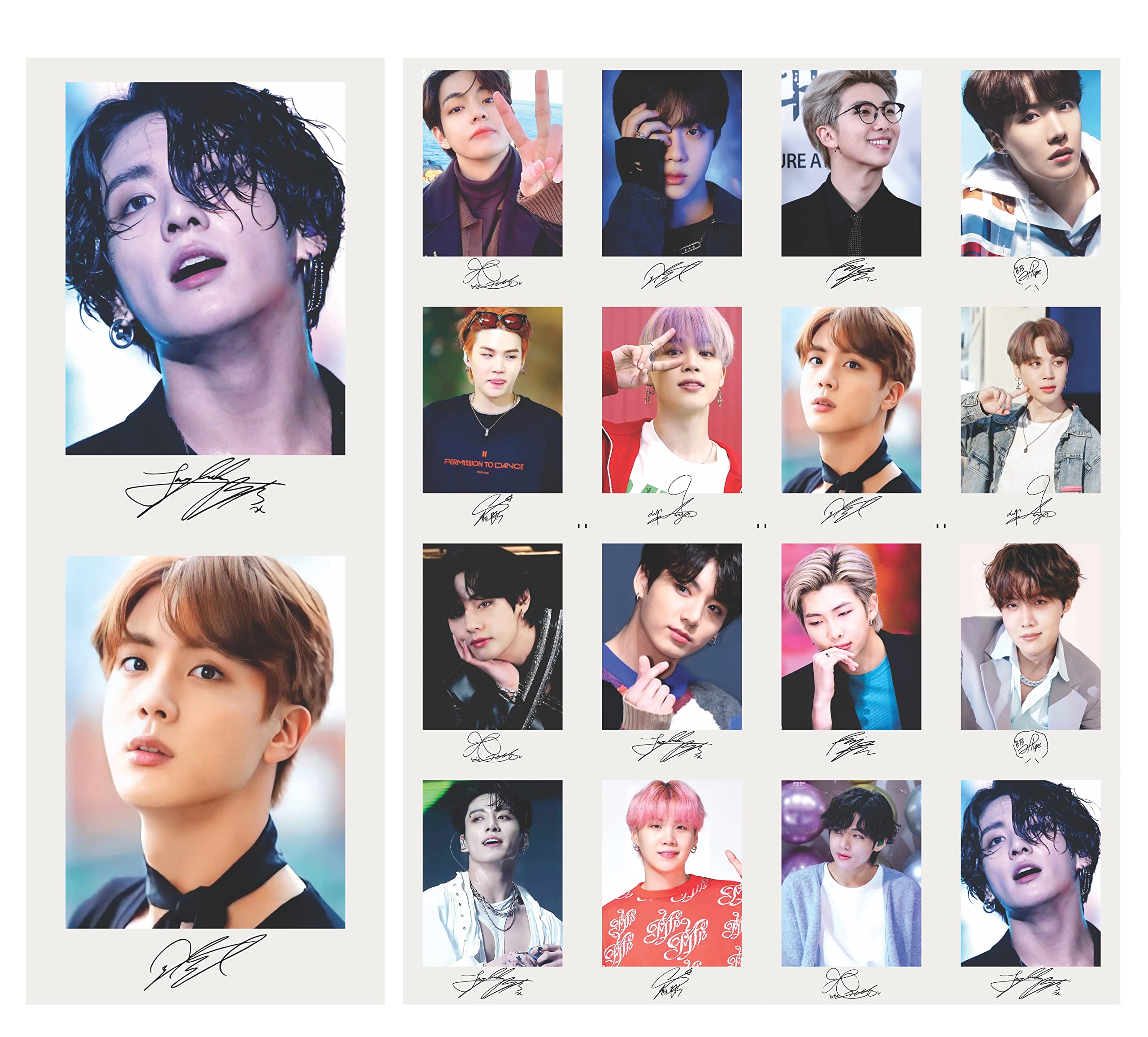 btsトレカ Gimly - BTS 2023 All Members 350 GSM Autographed Photocards (16
