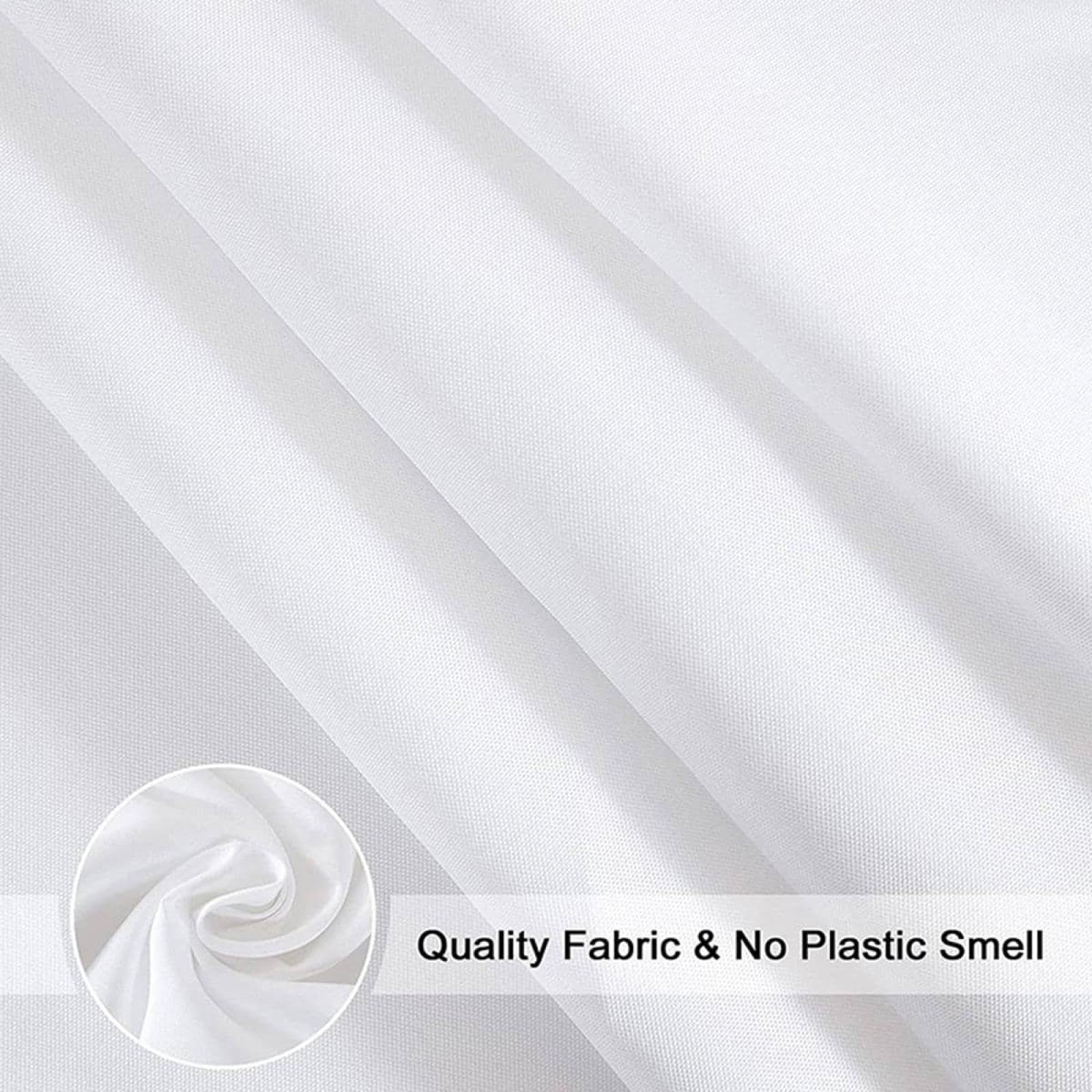 Tenda da doccia impermeabile 107 x 205 cm per bagno di hotel, in poliestere, antiruggine, con ganci in metallo, design elegante per la casa e la decorazione dell'hotel