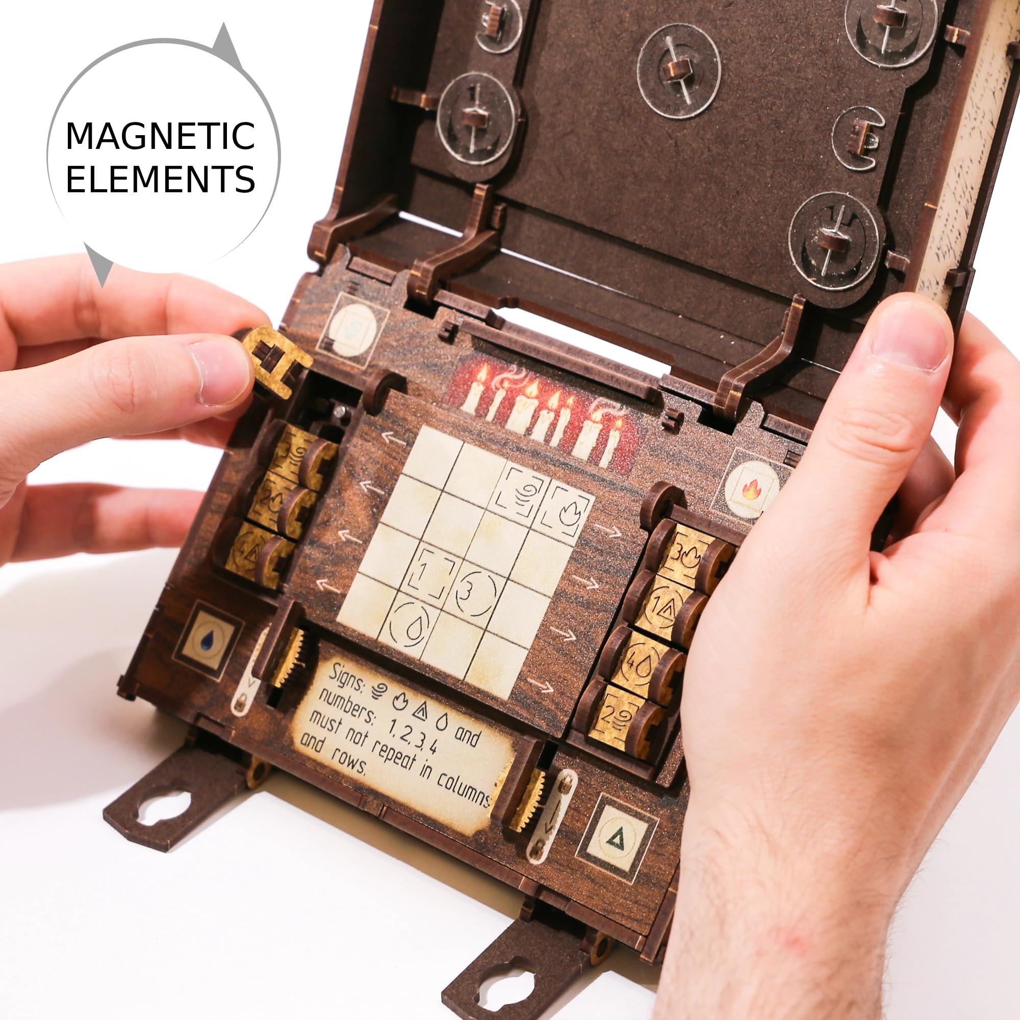 WOODEN.CITY Magiczne pudełko z książką ucieczki, drewniane puzzle 3D dla dorosłych