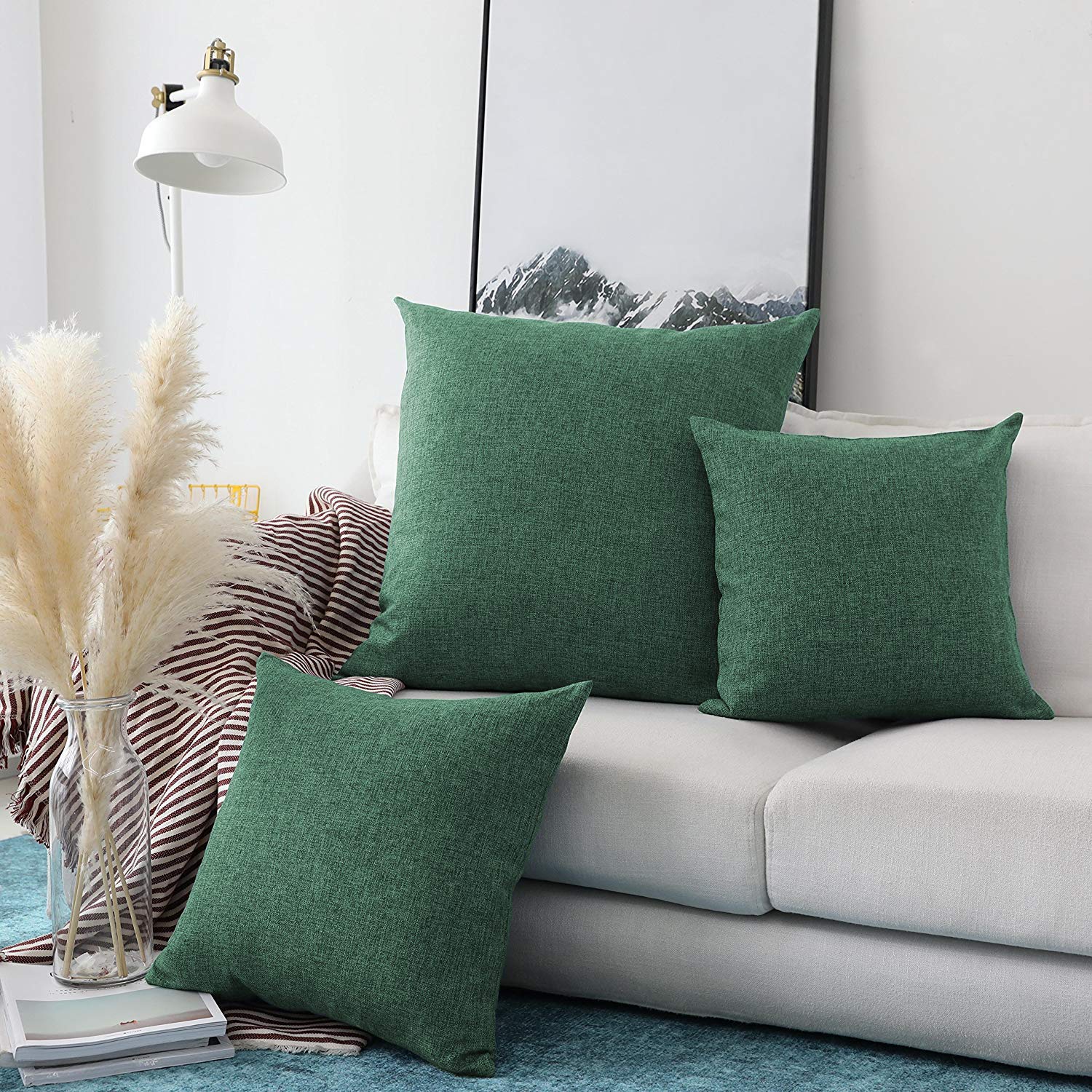 Khooti Jute Cushion Covers - Set of 3 -22 Khooti Jute Cushion Covers - Set of 3 -22