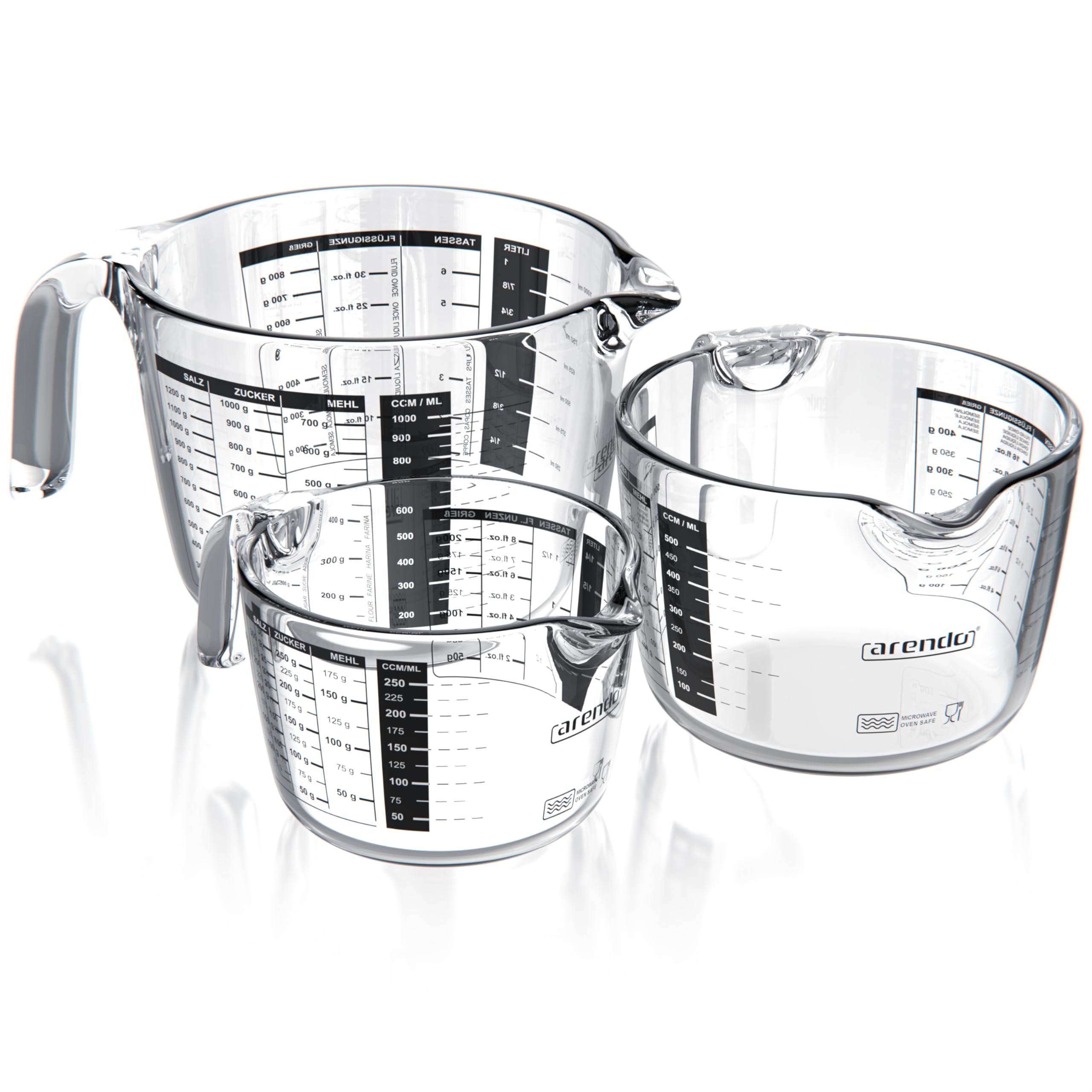 Caraffa Graduata In Vetro Borosilicato 1000ml - Con Coperchio In Bambù E Guarnizione Silicone, Per Cucina E Conservazione - Foto 9